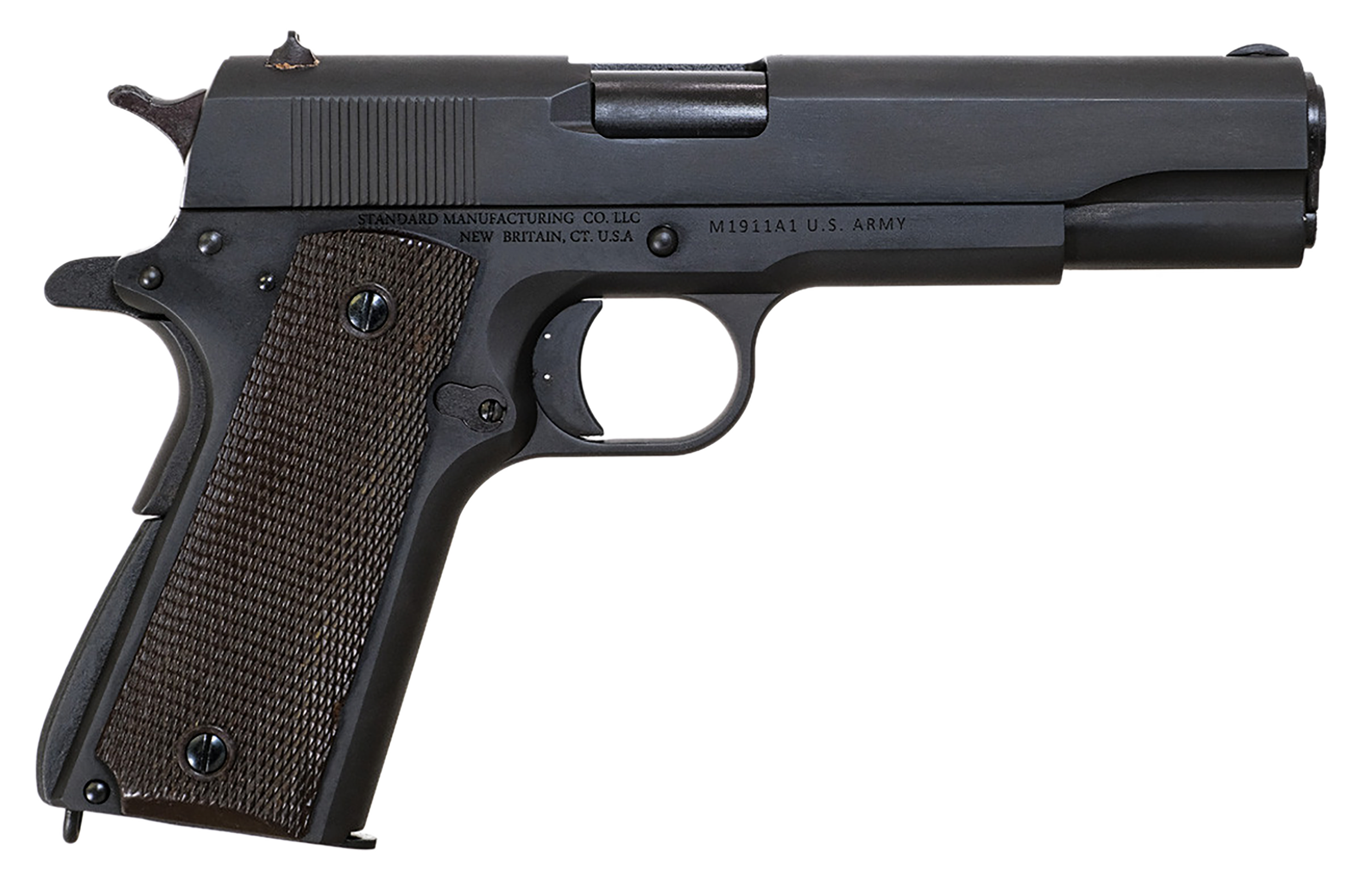 Standard Manufacturing - 1911G - 1911 Government 45 ACP 5 7+1 Semi-Auto Black Pistol