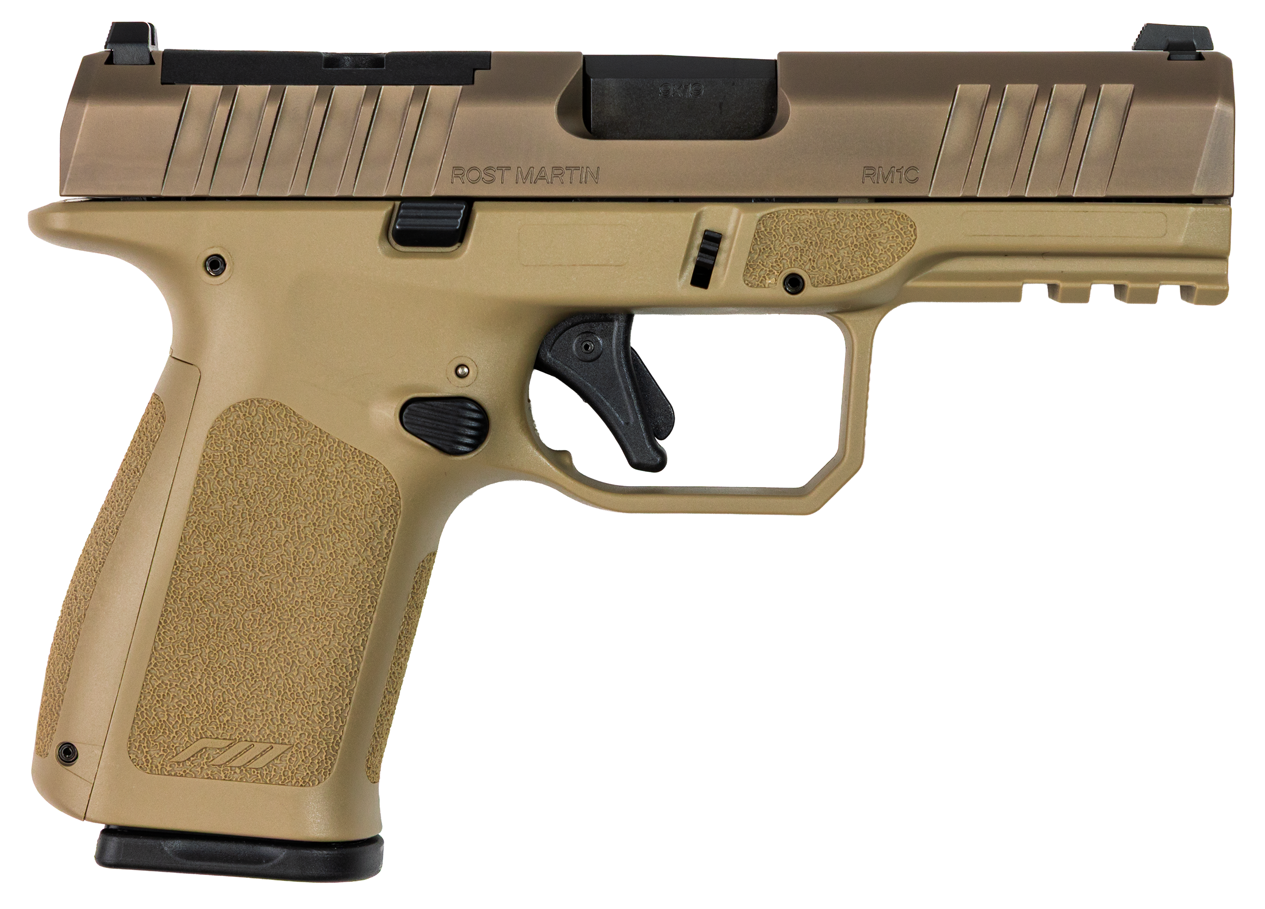Rost Martin RM1CMOVOSP10 RM1C  9mm Luger 10+1 4 Black Optic Ready/Serrated Slide Black