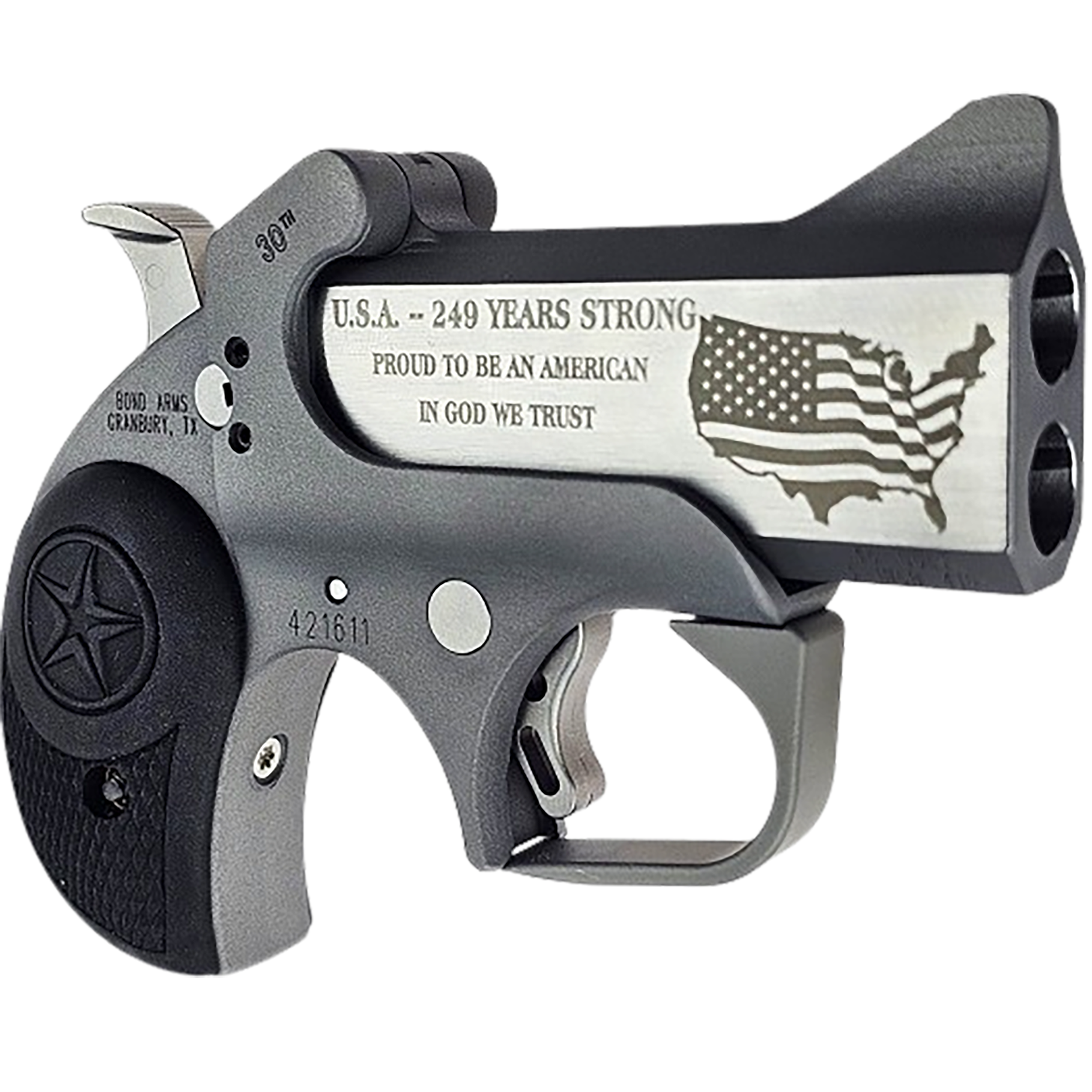 Bond Arms 30th Anniversary Rough Series 45 Colt/410 Gauge 2-Shot 3" Derringer