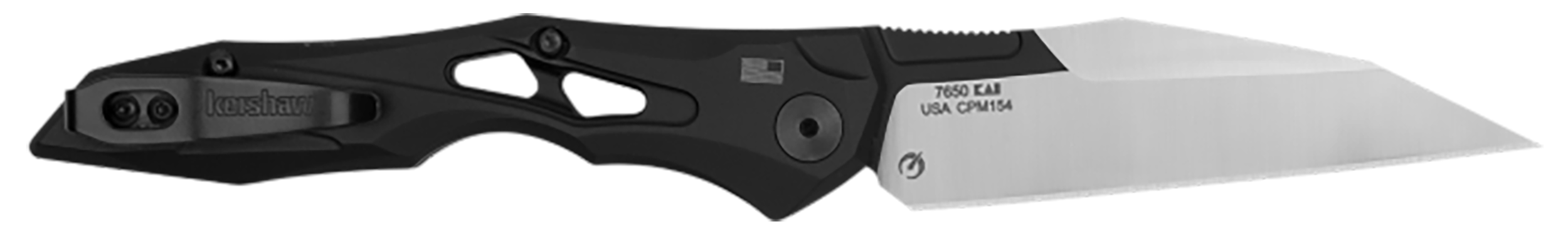 Kershaw - 7650 - Launch 13 3.50 Automatic Folding Wharncliffe Plain Black Knife