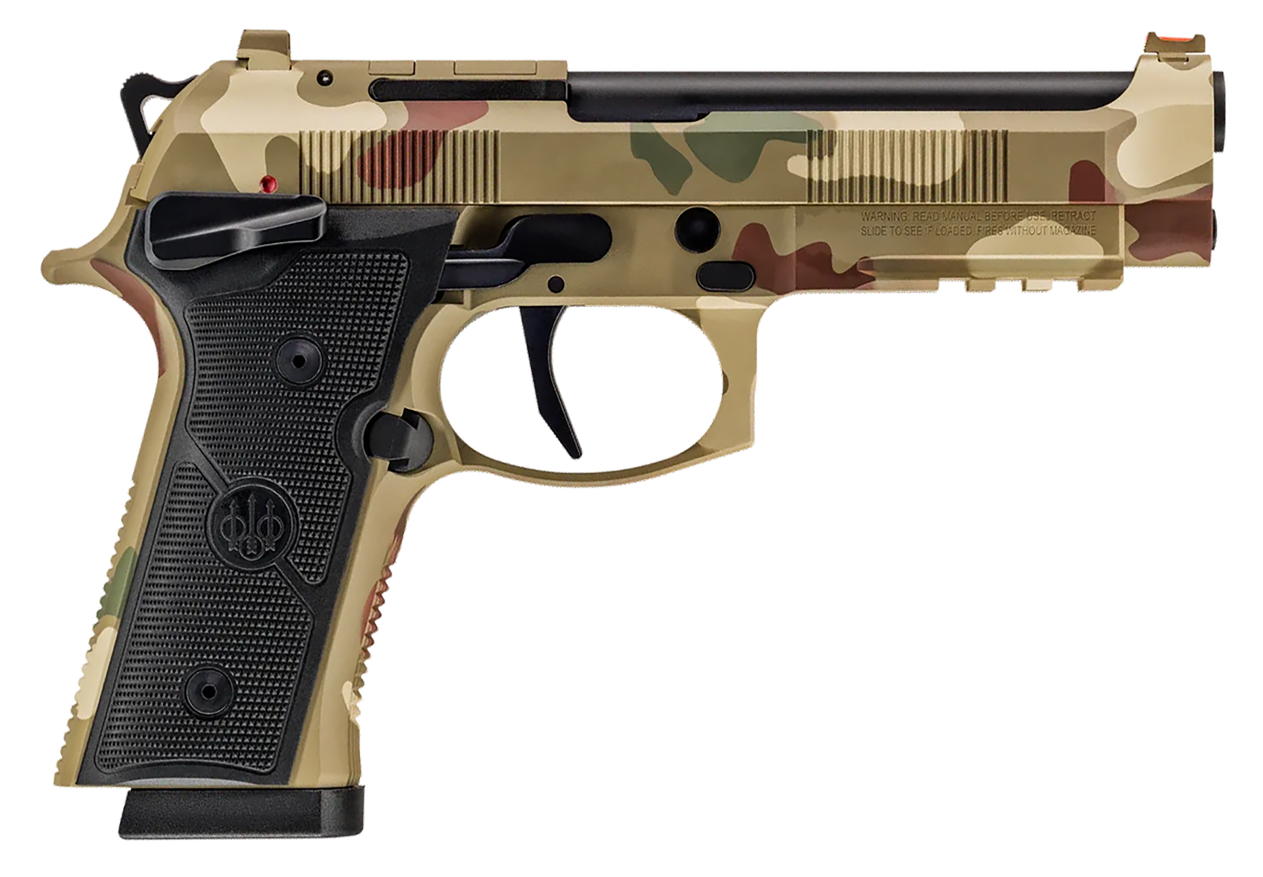 Beretta USA(R) - SPEC0745A15 - 92XI 9mm Luger 15+1 4.7" Semi-Auto Frog Skin Camo Pistol