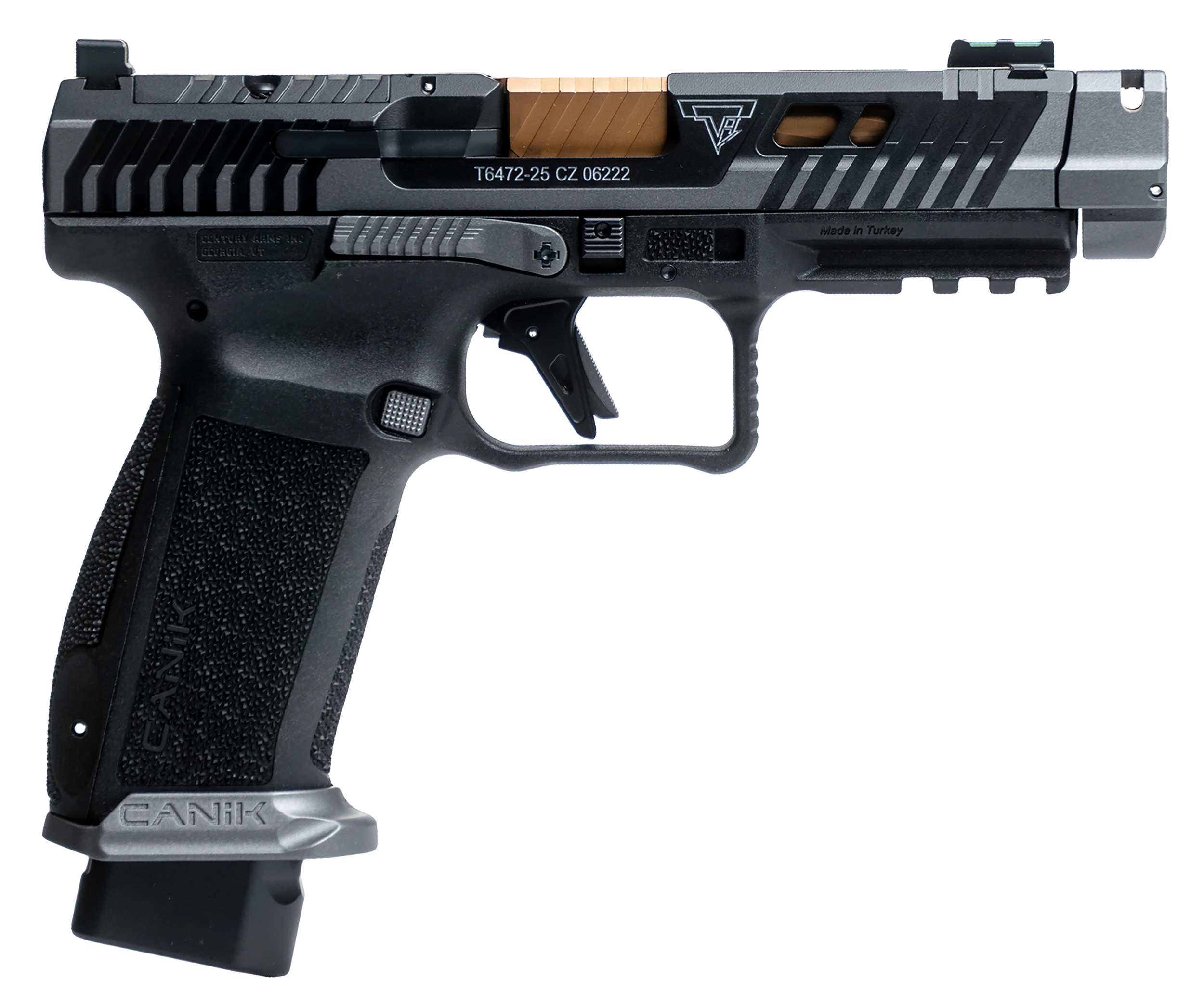 Canik(R) - HG7854SV-N - TTI Combat w/Optic 9mm Luger 18+1 4.6" Semi-Auto Smoke Pistol
