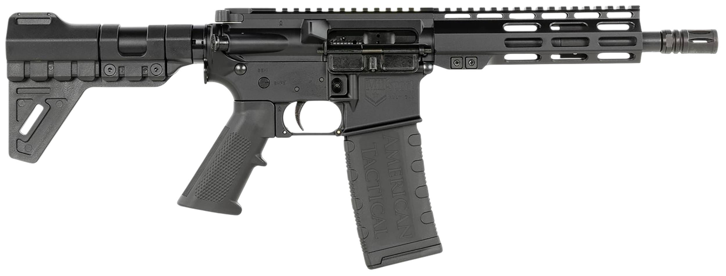 American Tactical(R) - G15MS556ML7BL - MilSport 5.56x45mm NATO 7.5" Semi Auto 30+1 Black AR Pistol