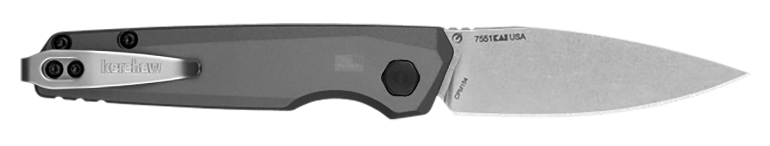 Kershaw Launch 18 Auto Folding Spear Point Knife, Gray - 7551