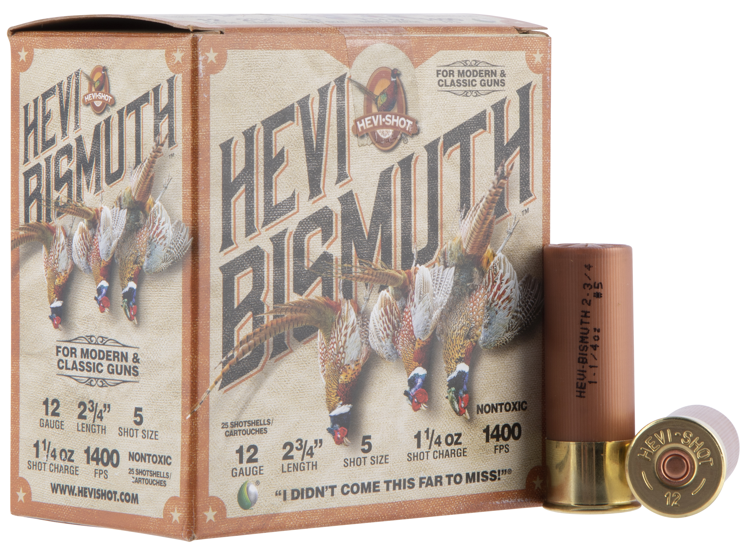 Hevishot Hevi-bismuth 12 Gauge 2.75 1 1/4 oz 5 Shot HS14715 (Box)