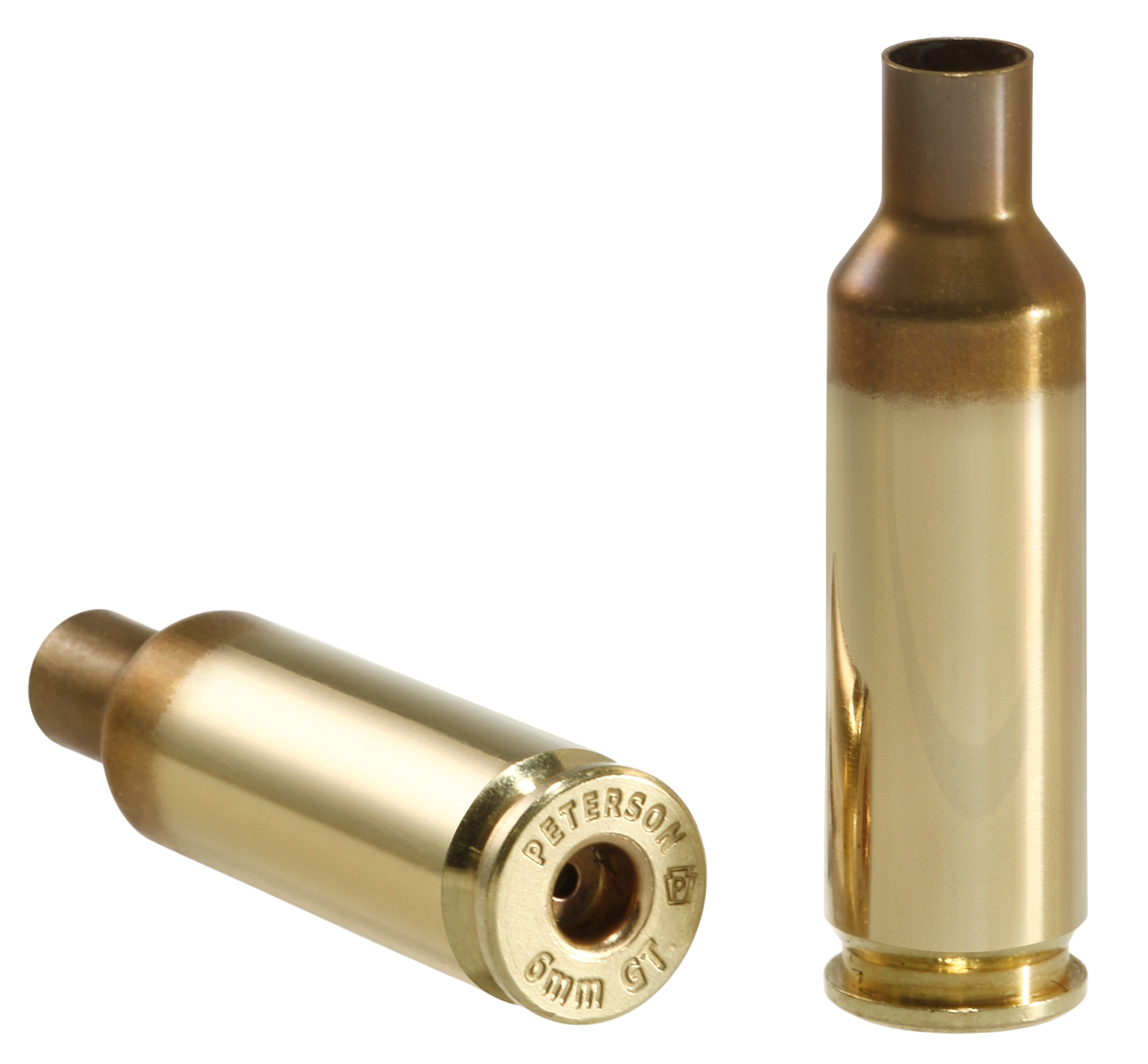 Peterson 6mm GT Brass Cases - Premium Unprimed Cartridge Brass