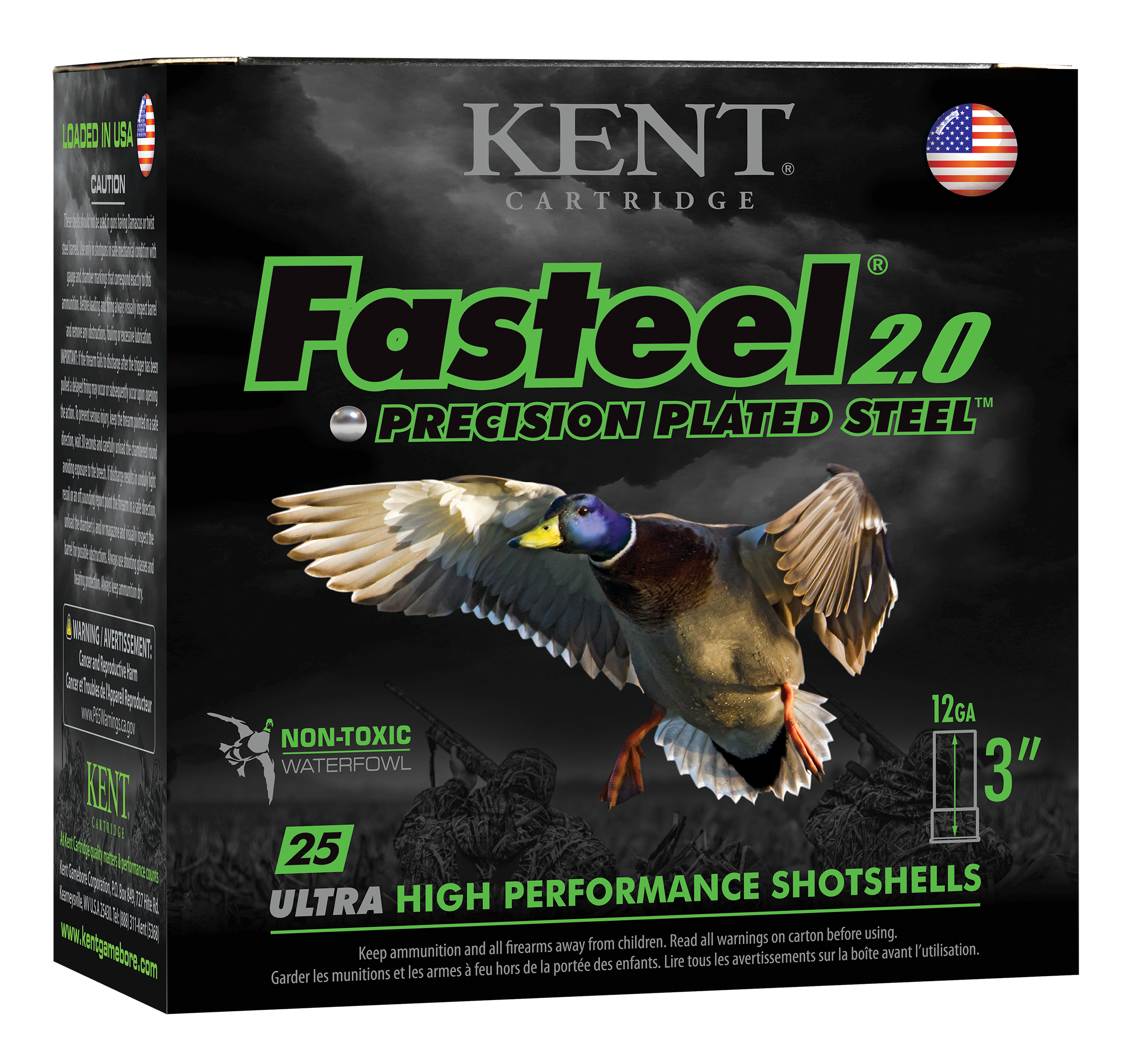 Kent Cartridge Fasteel 2.0 12 Gauge 3 1 1/8 oz 1 Shot K123FS321 (Box)