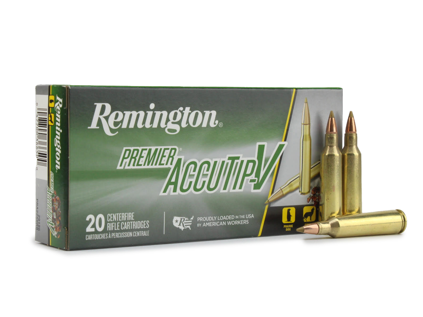 Remington Premier 22-250 Remington 50 Gr AccuTip-V (Box)