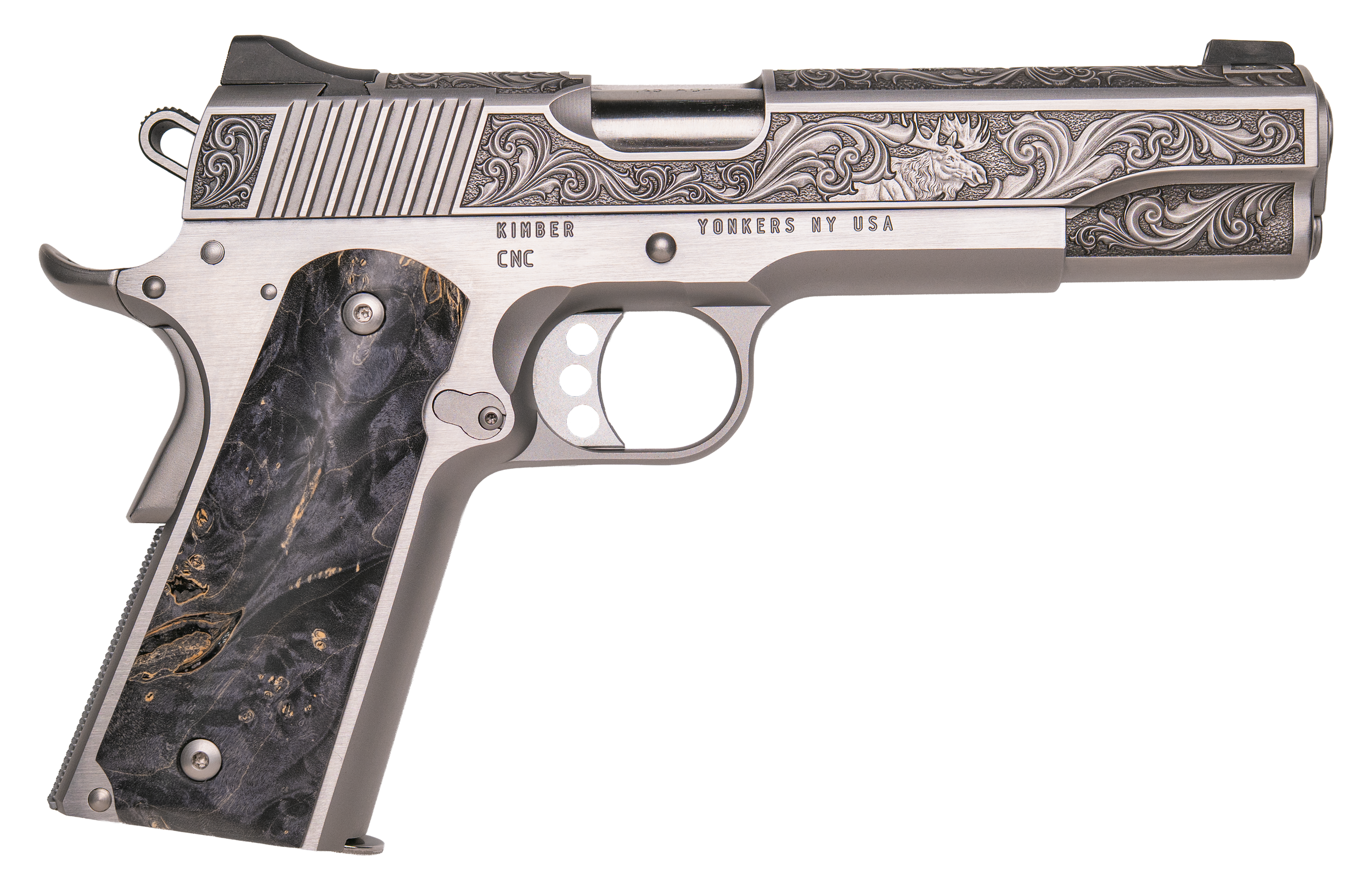CNC Firearms - CNCWILDLIFE45 - Kimber 1911 Wildlife 45 ACP 5 7+1 Semi-Auto Maple Pistol