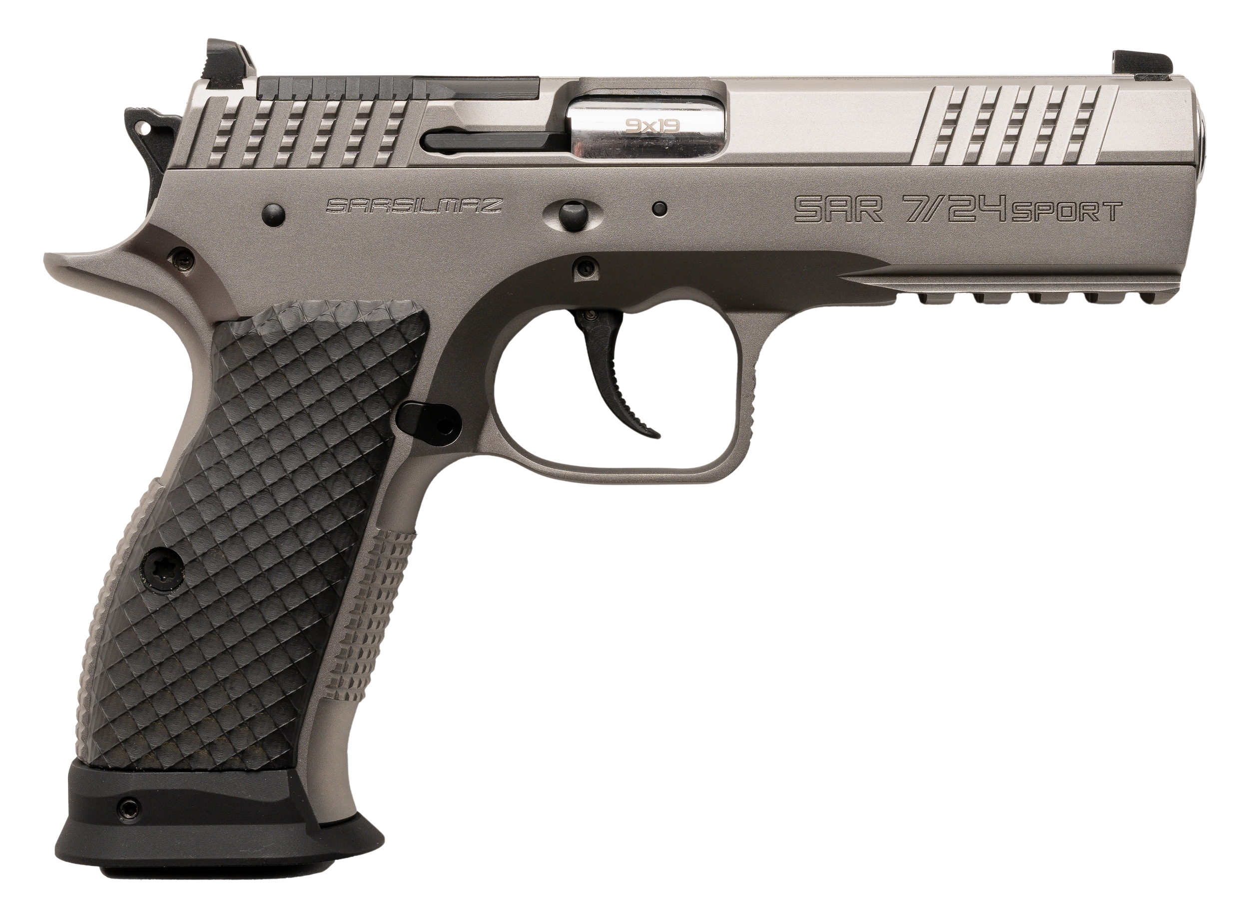 SAR USA(R) - SAR7/24SPT - 7/24 Sport 9mm Luger 17+1 4.4" Semi-Auto Stainless Pistol