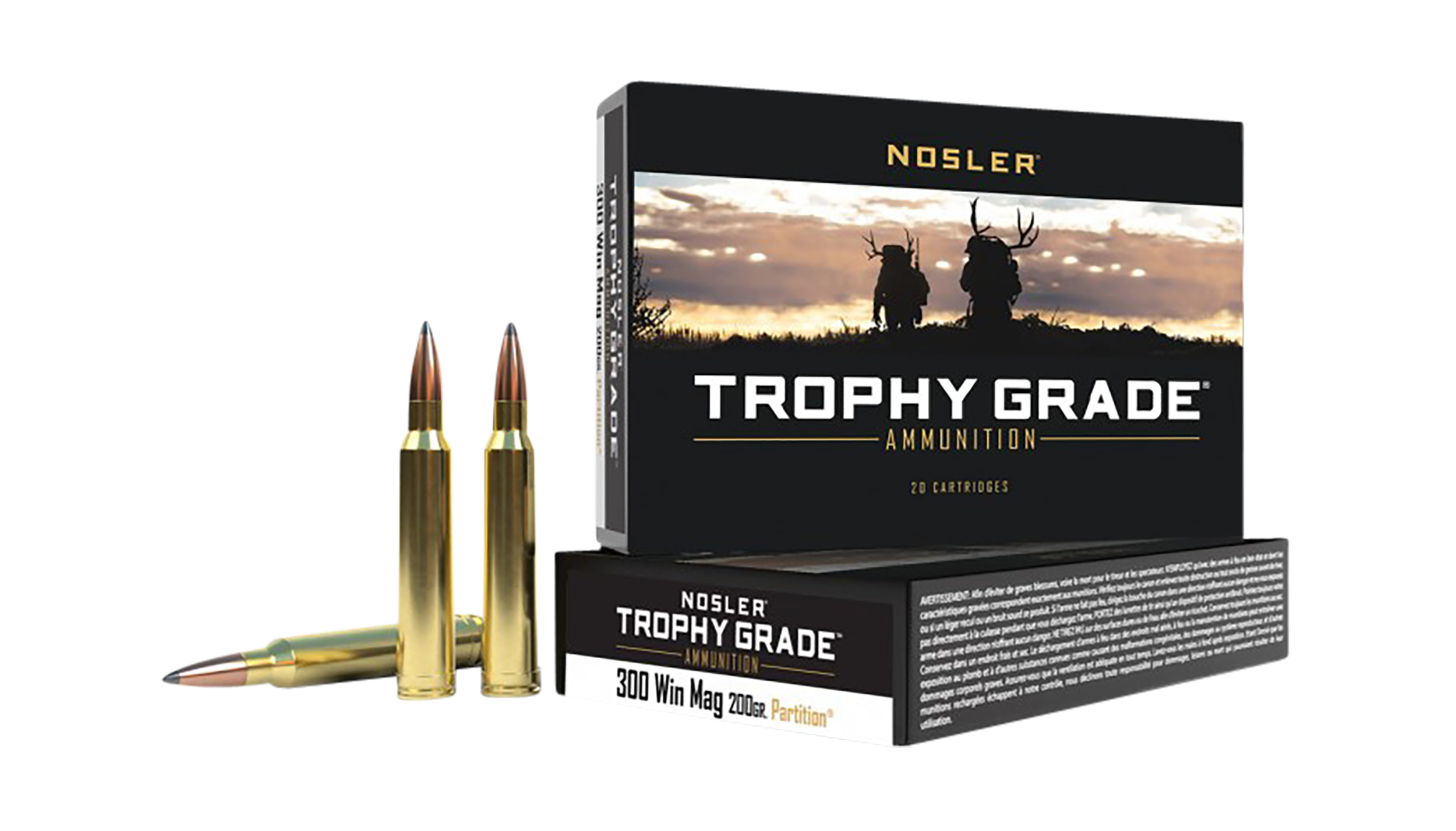 Nosler Trophy Grade 300 Win Mag 200 Grain Nosler Spitzer Partition (Box)