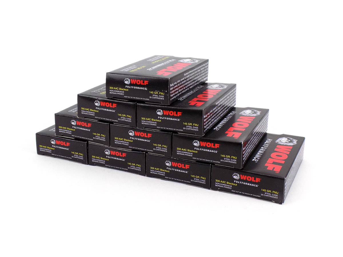 Wolf Polyformance 300 Blackout 145 Grain FMJ (Range Bundle)
