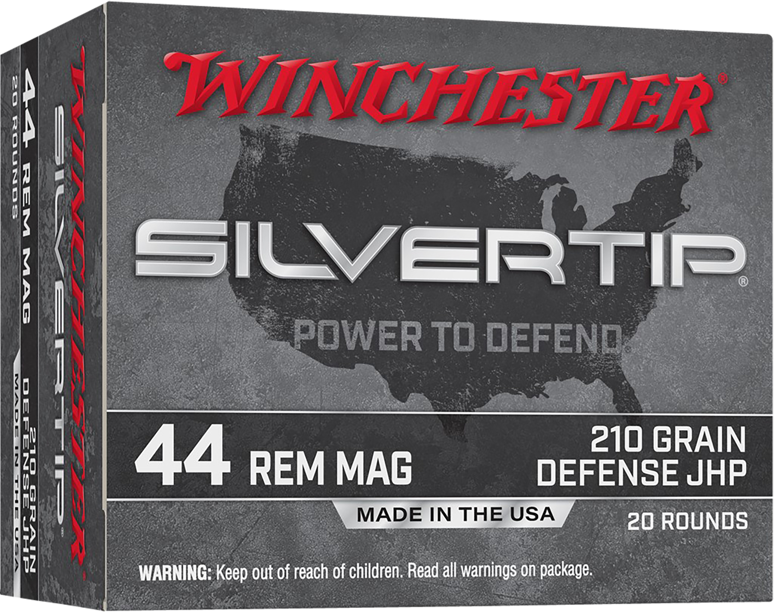 Winchester Silvertip 44 Mag 210 Grain JHP W44MST (Box)