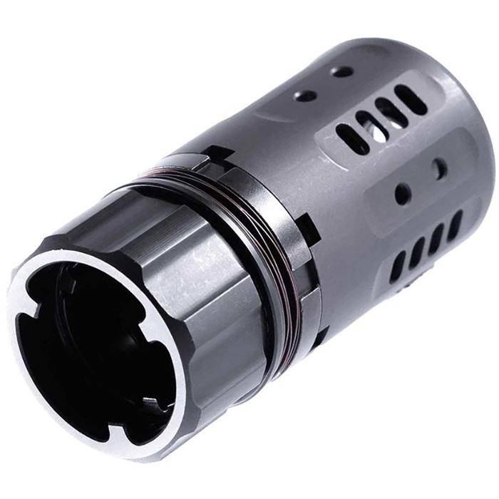 Pyro 2.0 Enhanced Muzzle Brake W/Da457 Xeno & .45 Cal Front Cap - Pyro 2.0 Muzzle Brake W/Da457 Xeno & .45 Cal Front Cap