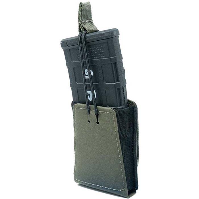 Single Rifle 7.62mm Rifle Pouch With Bungee Retention - Single Rifle 7.62mm Mag Pouch W/Bungee Retention Ranger Grn