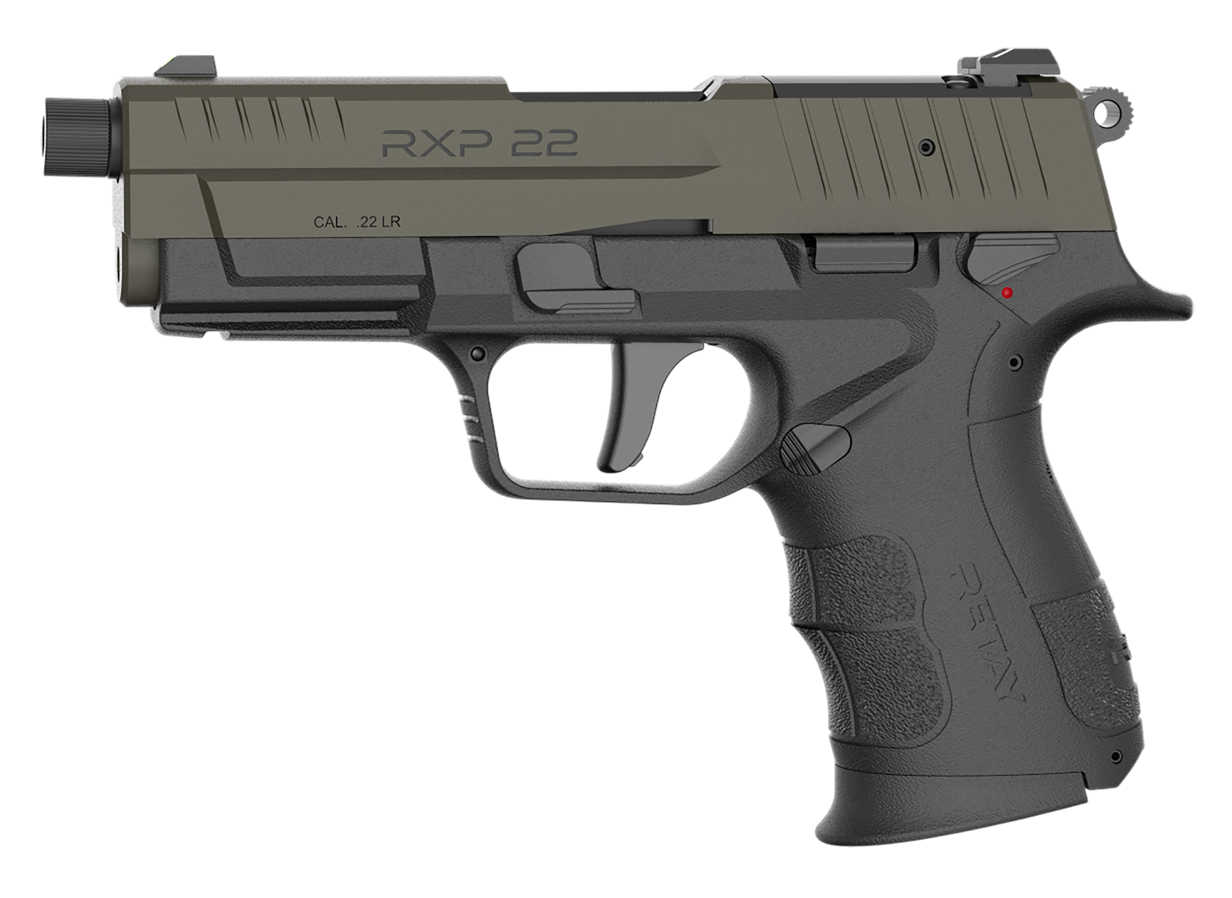 Retay(R) - RXP22BLKODSL10TH - RXP 22 LR 4" Semi Auto 10+1 OD Green/Black Pistol