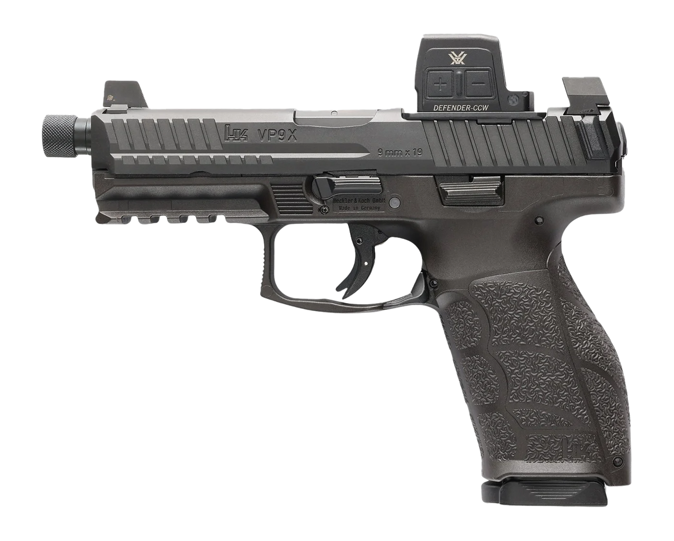 HK(R) - 81001366 - VP9A1 X Tactical Vortex CCW 9mm Luger 4.7" Semi Auto 10+1 Black Pistol