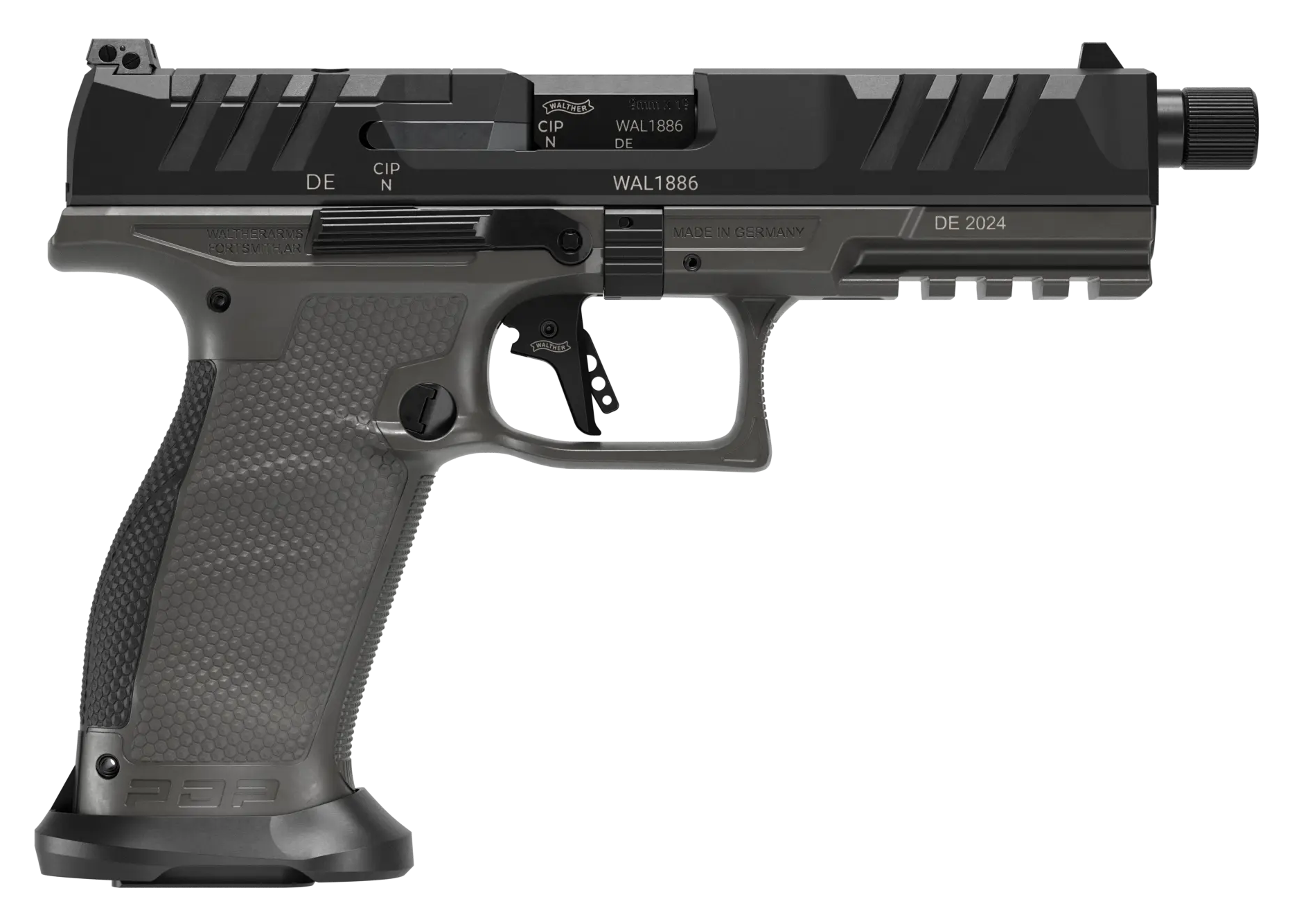 Walther Arms(R) - 2871971 - PDP Pro SD 9mm Luger 5.10" Semi Auto 10+1 Tungsten Gray/Black Pistol
