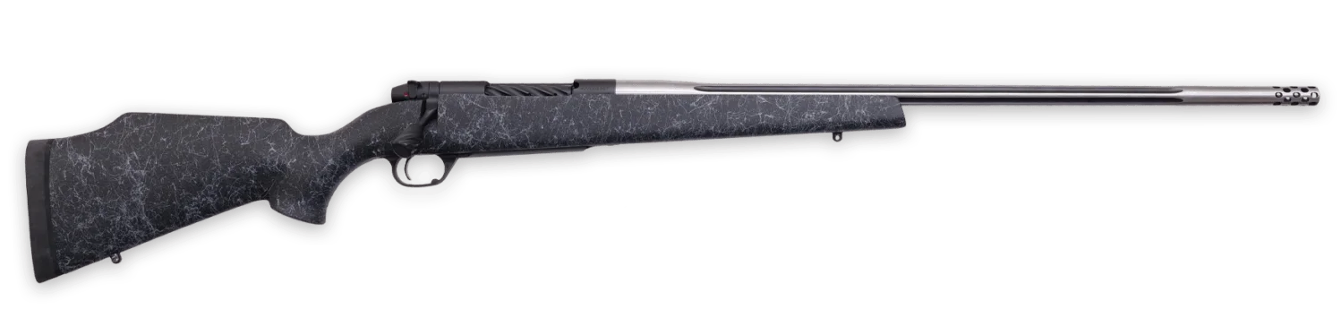 Weatherby(R) - MAM01N25RWR6B - Mark V Accumark 25 WBY RPM 24" Bolt 4+1 Matte Black/Graphite Black Rifle