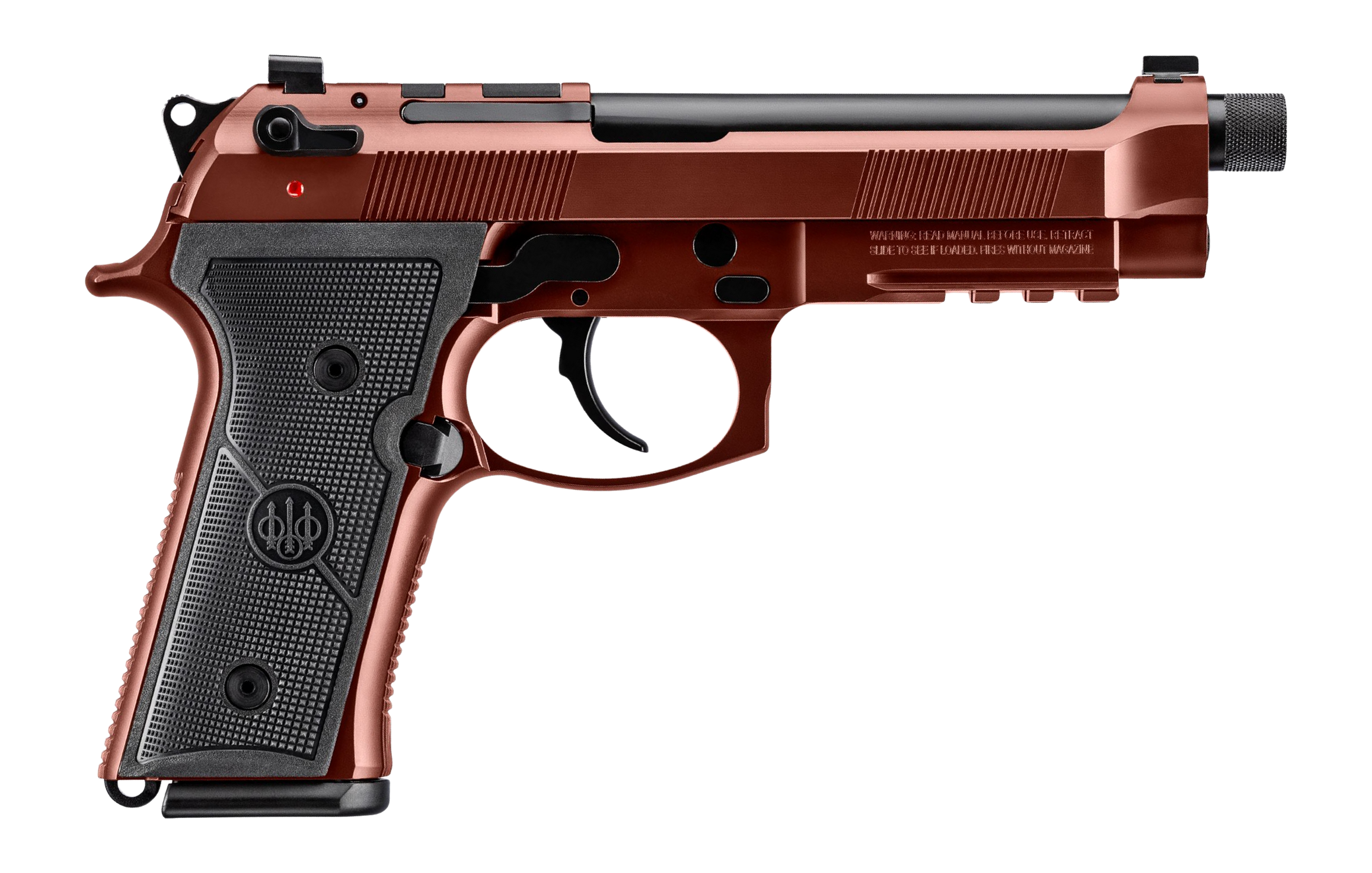 Beretta M9A4 Overlanding Clay 9mm 5.1 Threaded Barrel 15-Rounds w/ Flashlight  Compass  10mm Socket