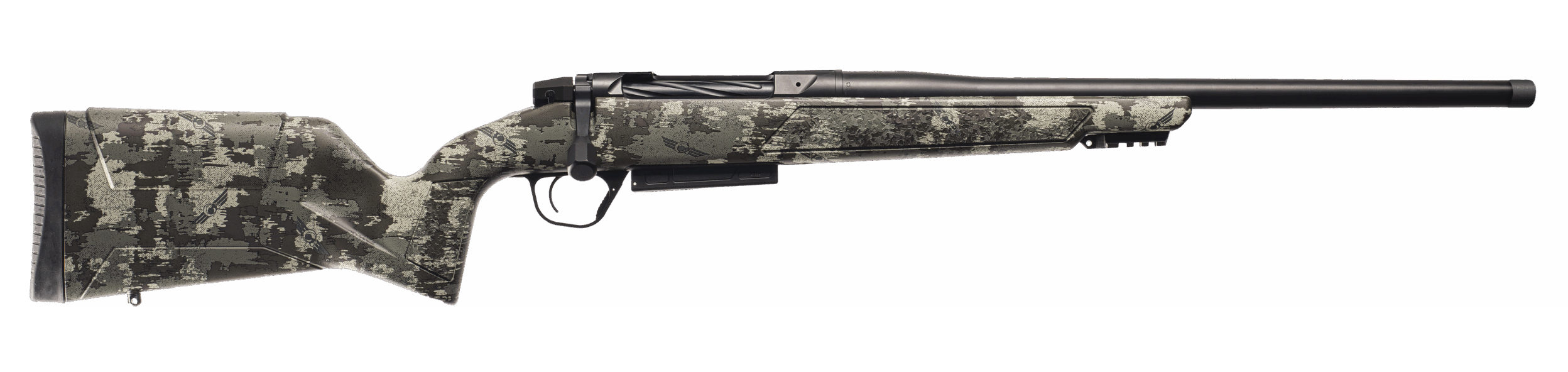 Christensen Arms(R) - 801-15025-01 - Evoke Hunter 6.5 PRC 22" Bolt 4+1 Brush Camo/Black Rifle