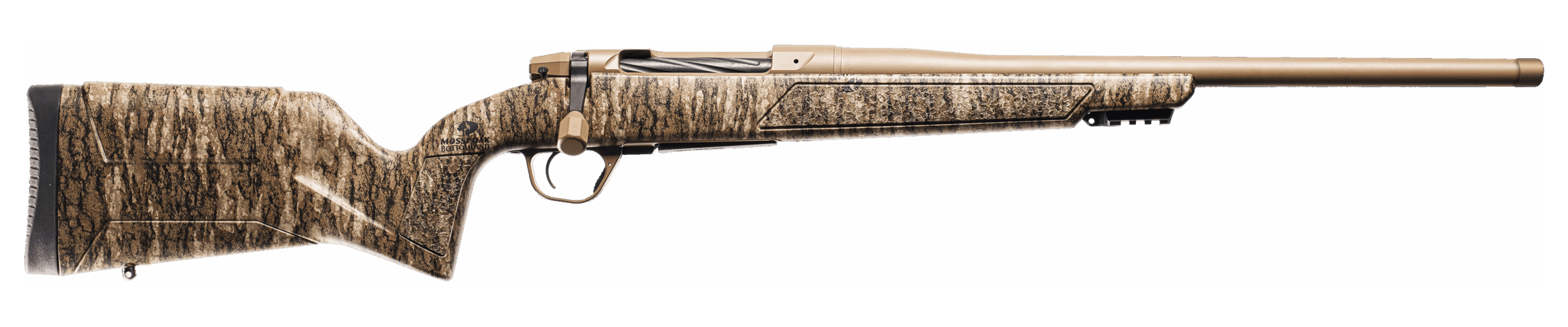 Christensen Arms(R) - 801-15021-01 - Evoke Mossy Oak 300 PRC 22" Bolt 3+1 Flat Dark Earth Bottomland Rifle
