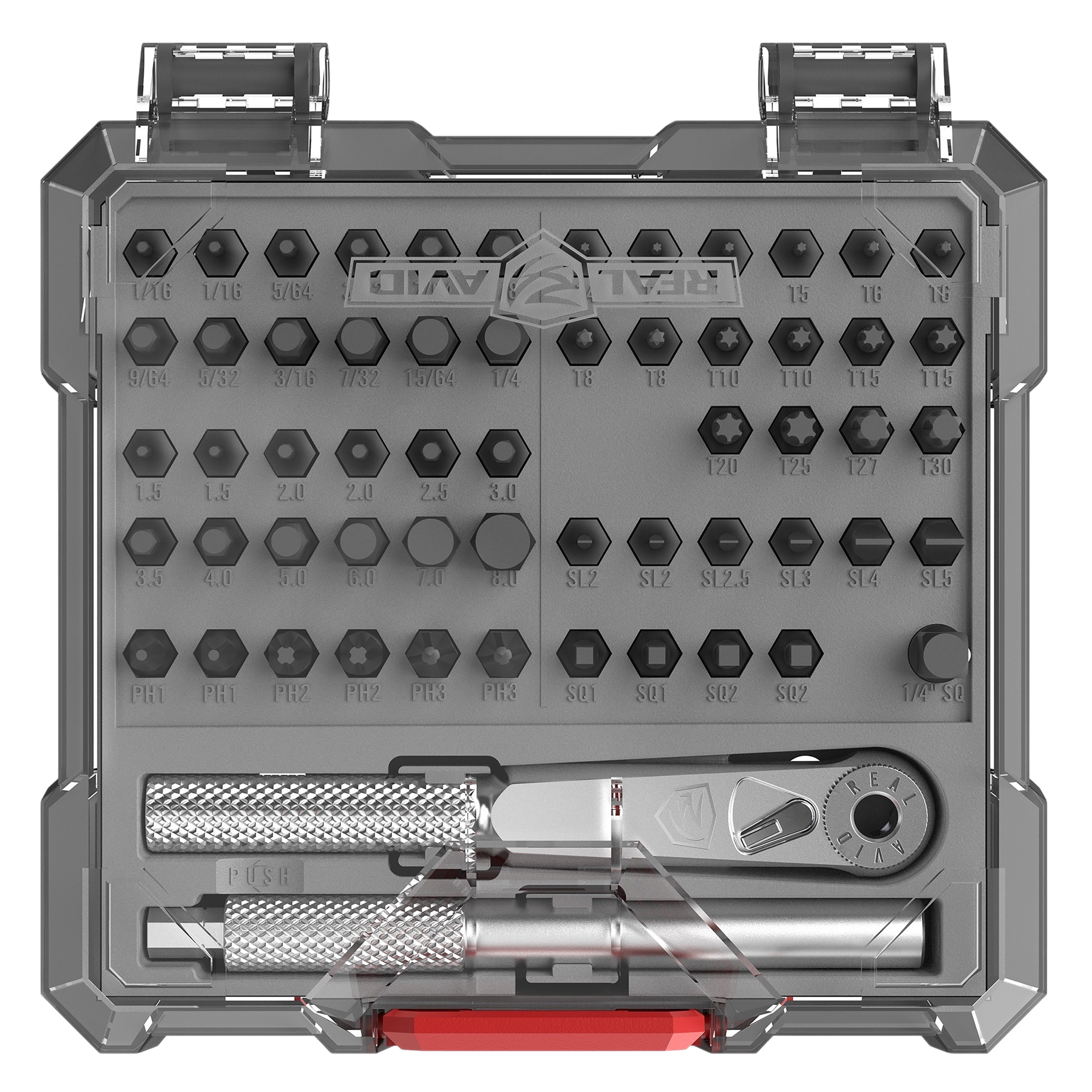 Real Avid AVX3GBS57 - X3 Driver 57-Piece Gunsmithing Bit Set Tool Kit