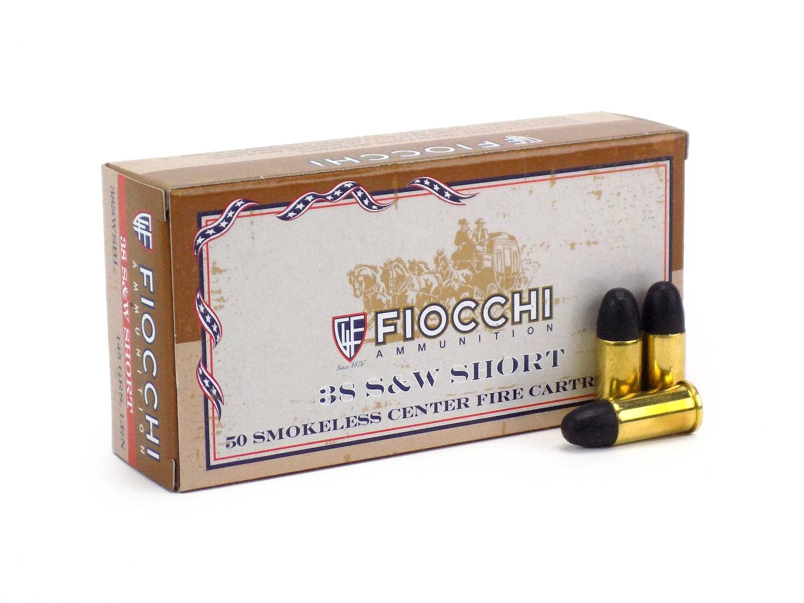 Fiocchi 38SWSHL Cowboy Action  38 S&W Short 145 gr Lead Round Nose (LRN) 50 Bx/ 20 Cs