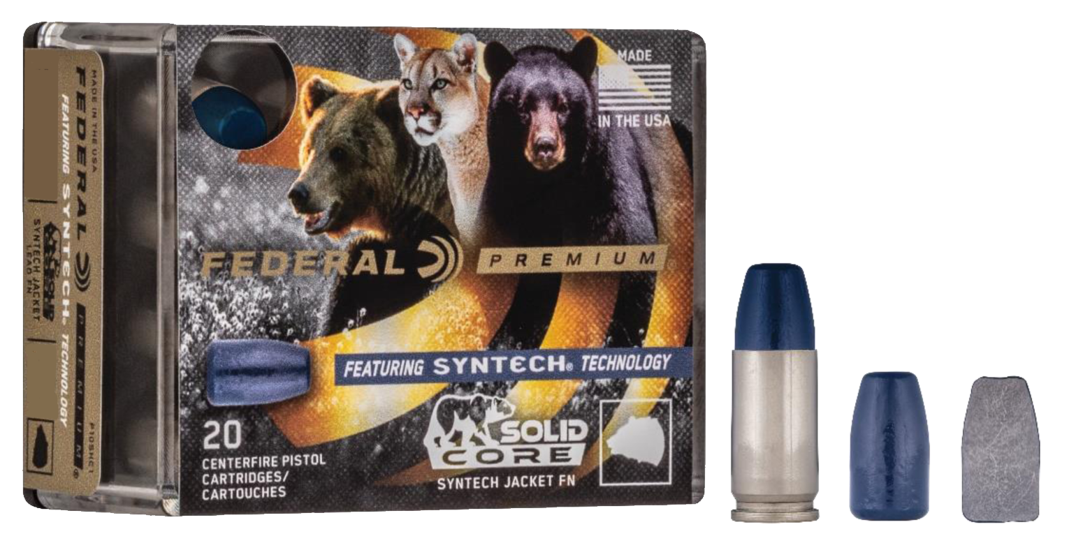 Federal Premium 45 ACP 240 Grain Solid Core Synthetic Flat Nose P45SHC1 (Box)