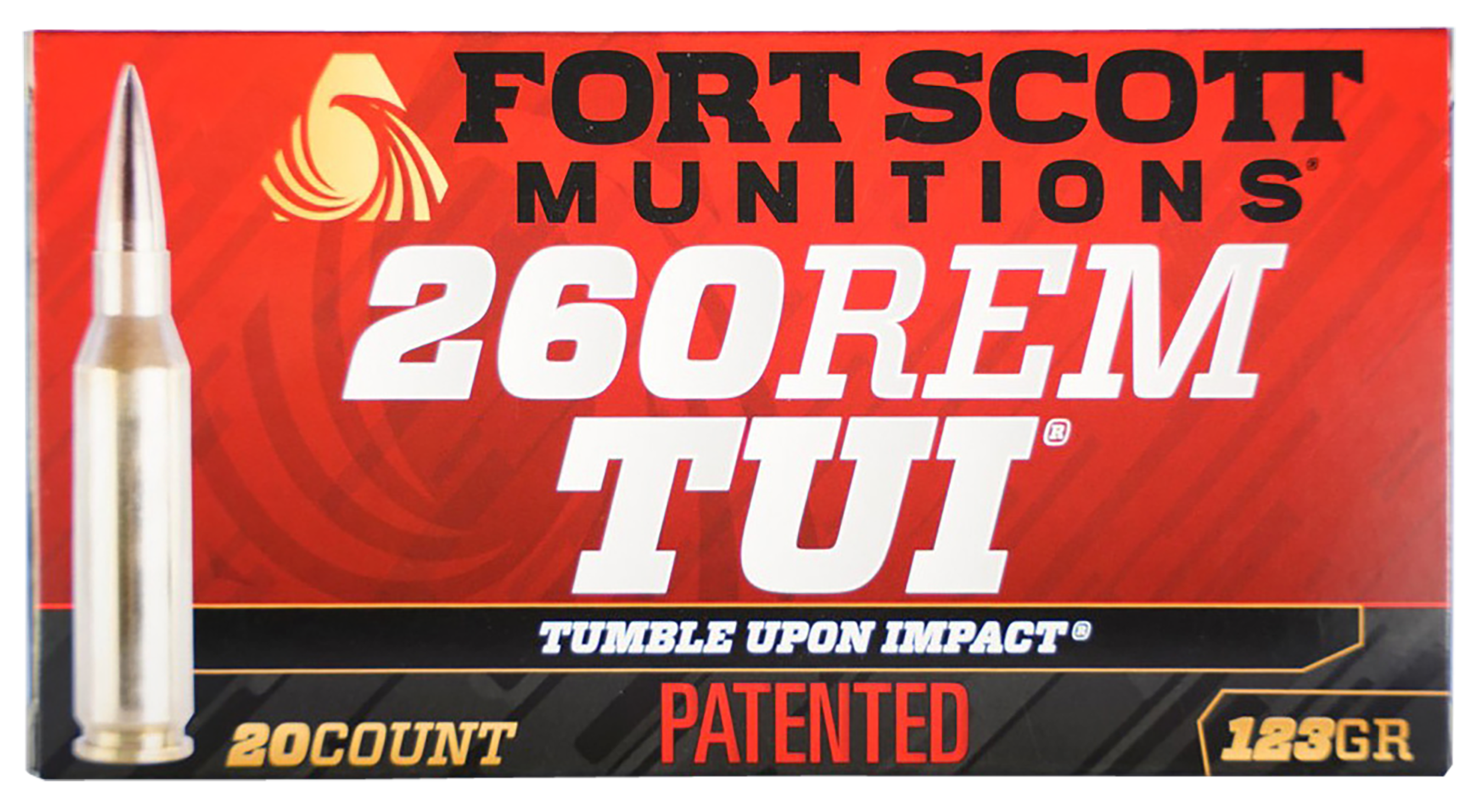 Fort Scott Munitions Tumble Upon Impact 260 Rem 123 Grain Solid Copper Spun (Box)