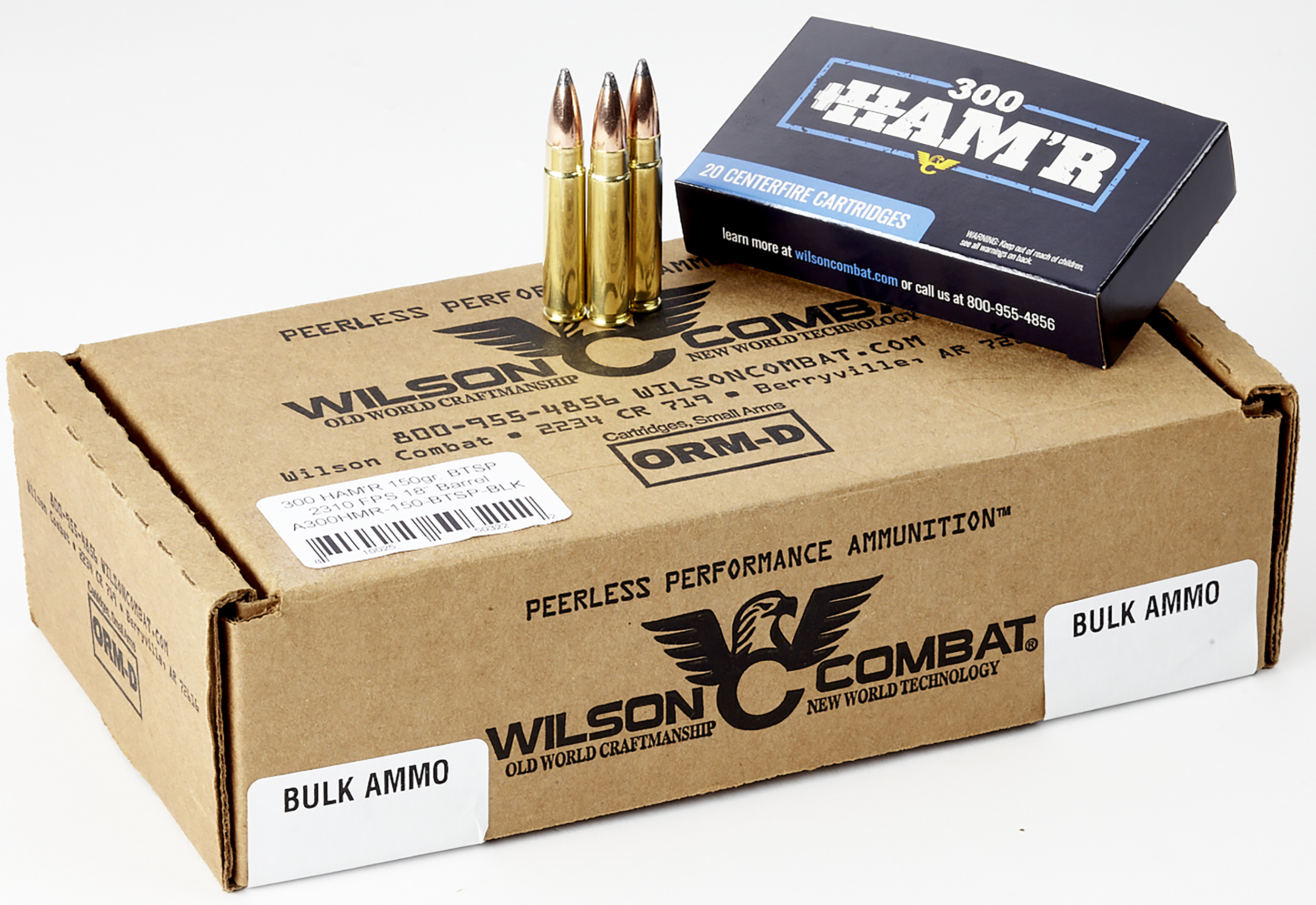 Wilson Combat Centerfire Rifle 300 HAM'R 150 Grain Speer Boat-Tail Soft Point (Box)