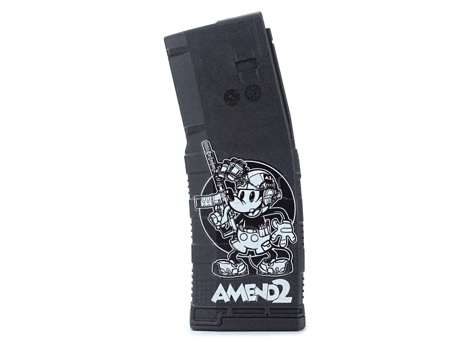 Amend2 AR-15 Mod-3 Steamboat Willie 223/5.56/300 Blackout Magazine - 30 Round (Polymer)