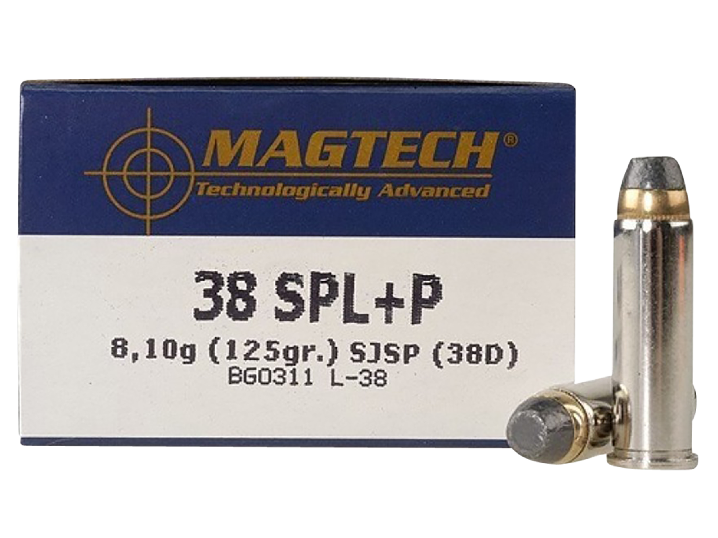 Magtech Range/training 38 Special 125 Grain Semi-Jacketed Soft Point Flat 38D (Box)