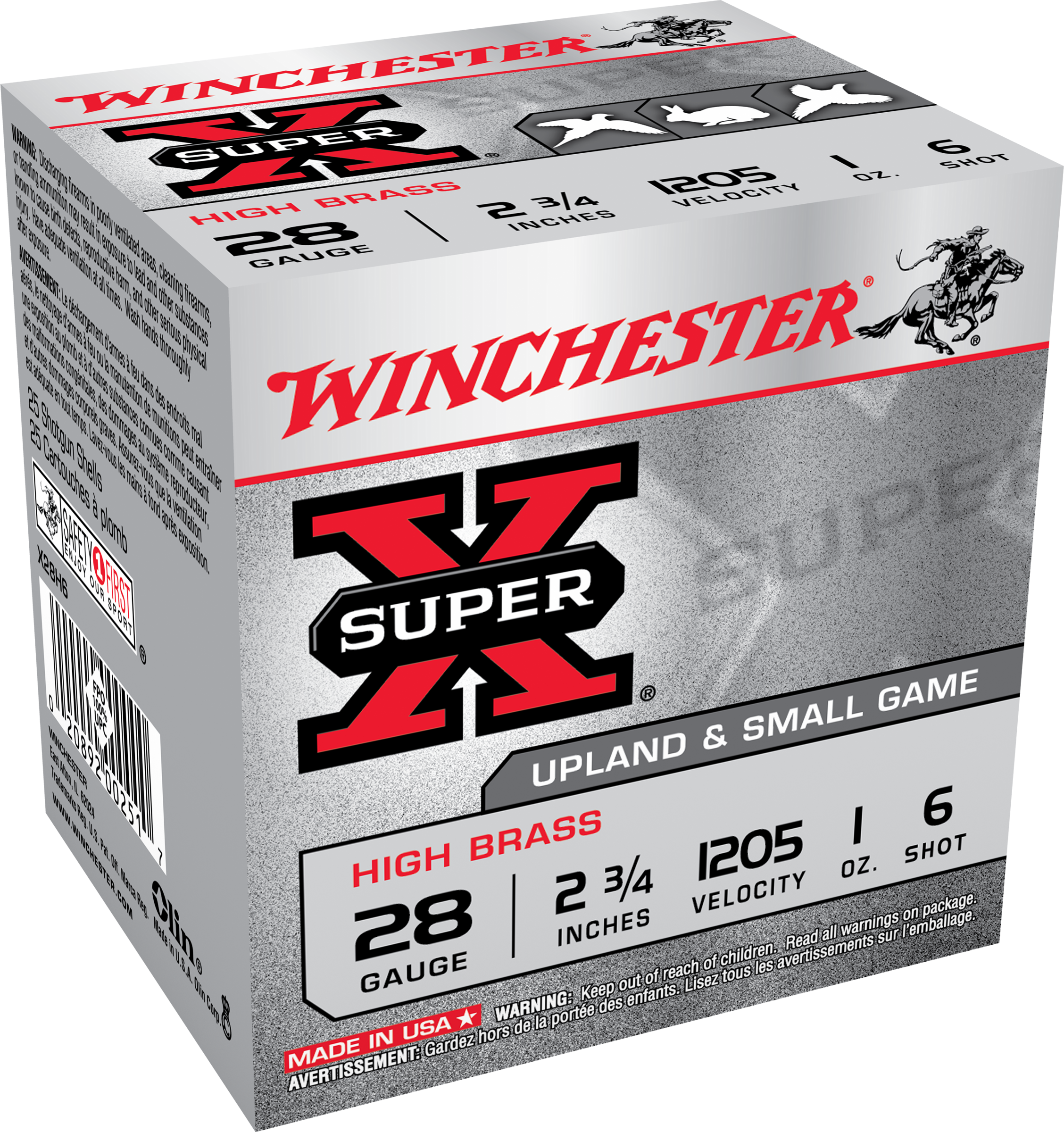 Winchester Super X 28 Gauge 2.75 1 oz 6 Shot X28H6 (Box)