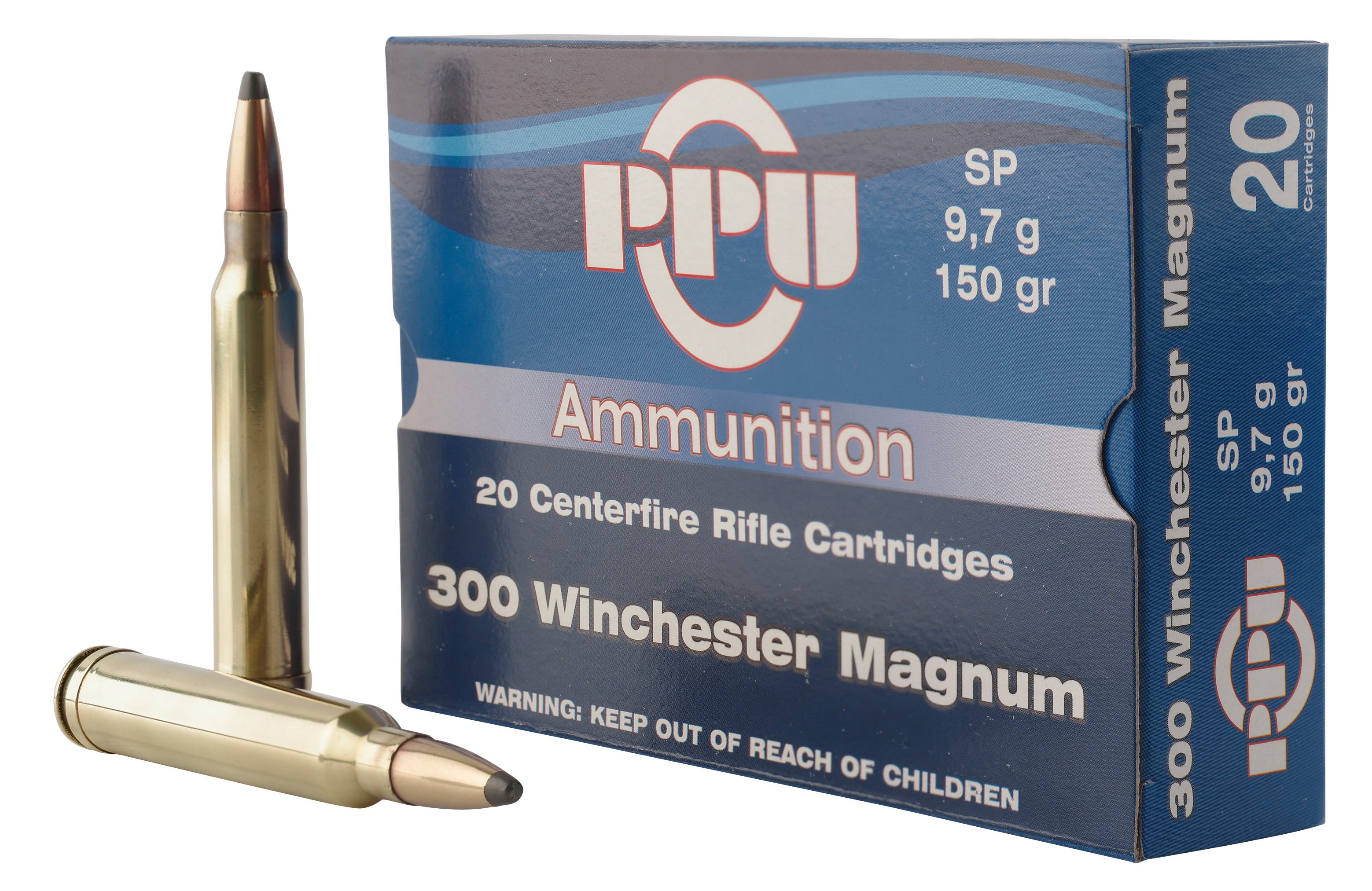 Ppu Standard Rifle 300 Win Mag 150 Grain Soft Point (Box)