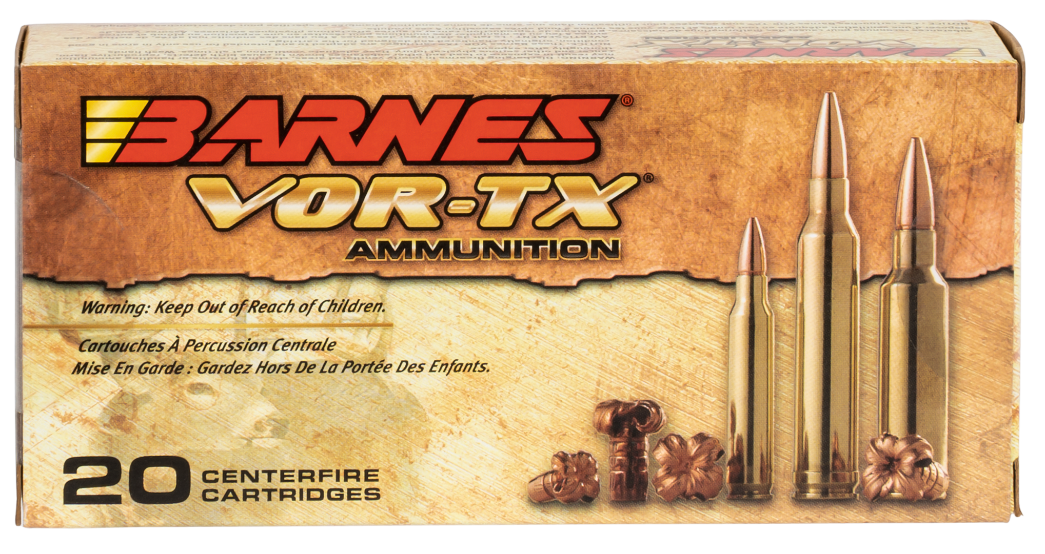 Barnes Bullets Vor-tx 22-250 Rem 50 Grain Barnes TSX Flat Base (Box)