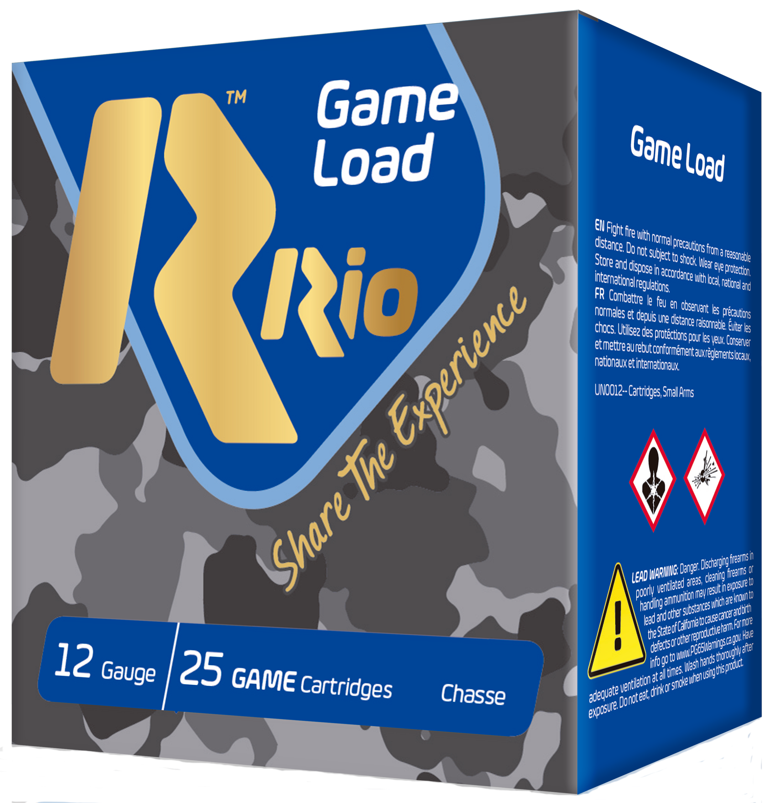 RIO AMMUNITION GAME LOAD SUPER GAME HIGH VELOCITY 12 GAUGE 2.75-INCH 1-1/8 OZ 8 SHOT 25 ROUNDS PER BOX