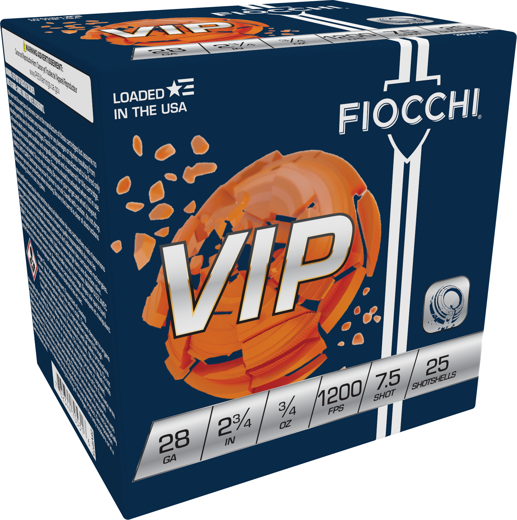 Fiocchi Exacta Target 28 Gauge 2.75 3/4 oz 7.5 Shot 28VIP75 (Box)