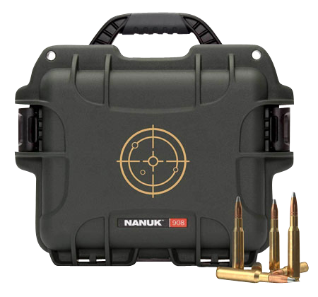 Nanuk (plasticase Inc) 908 Nanuk 908ammo1 908 Case W/white Target Logo Black