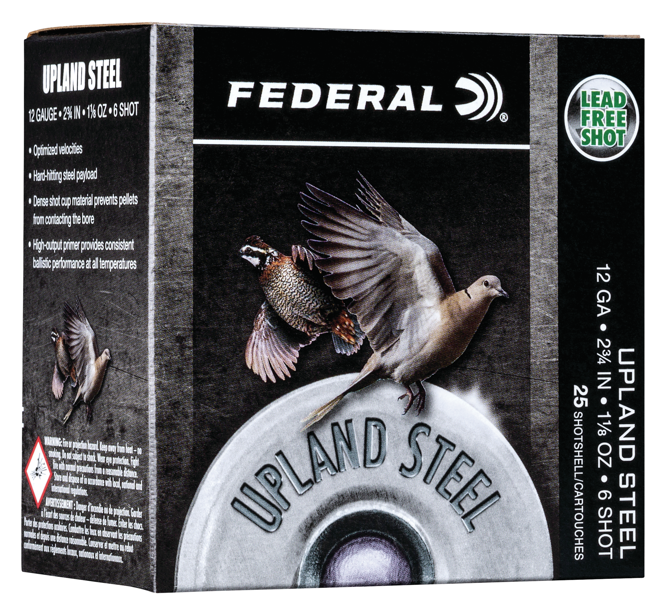 Federal Upland 12 Gauge 2.75 1 1/8 oz 6 Shot USH126 (Box)