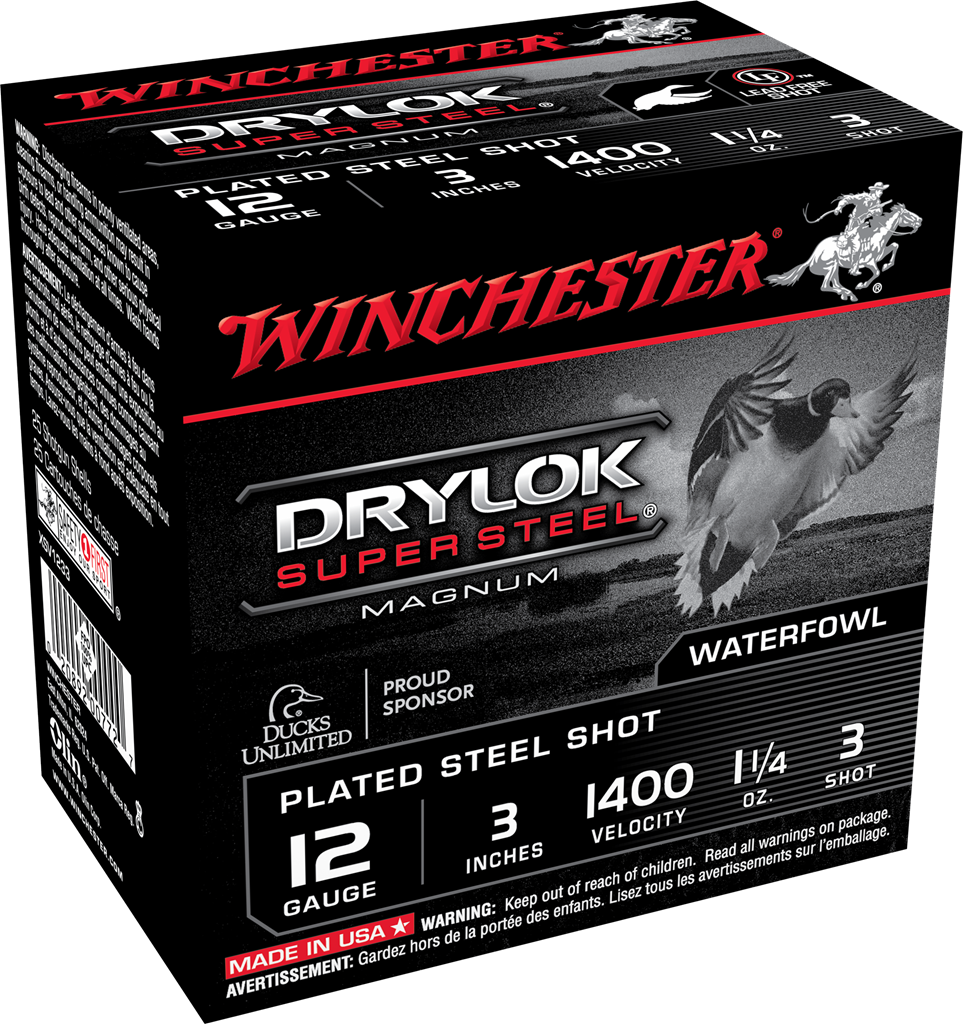 Winchester Drylok Super Steel 12 Gauge 3 1 1/4 oz 3 Shot XSV1233 (Box)