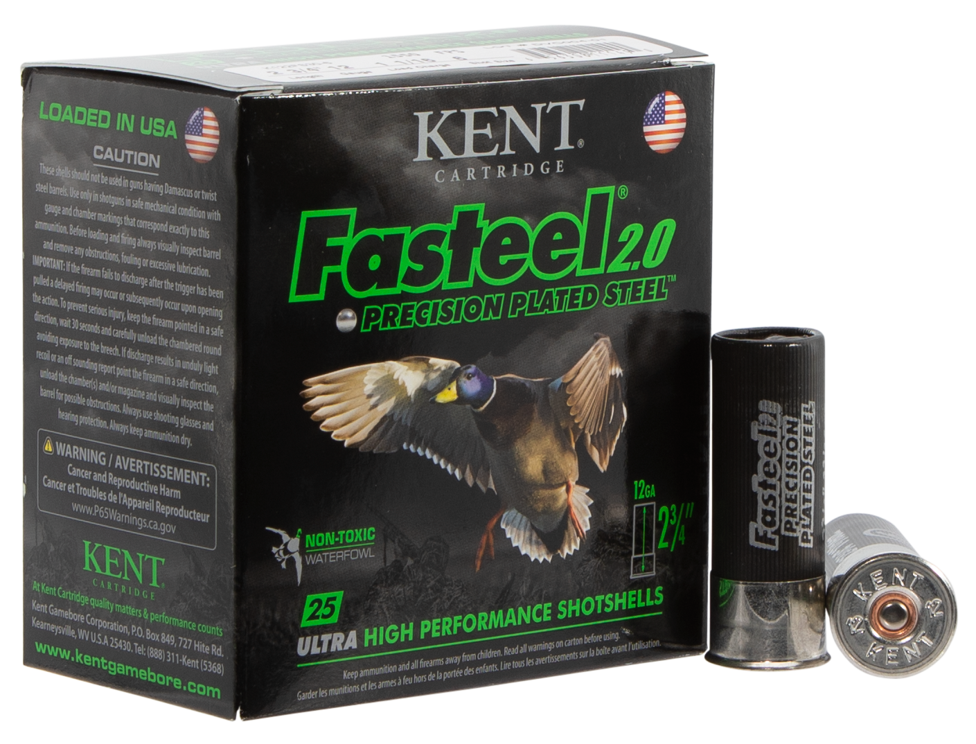 Kent Cartridge Fasteel 2.0 12 Gauge 2.75 1 1/16 oz 6 Shot K122FS306 (Box)