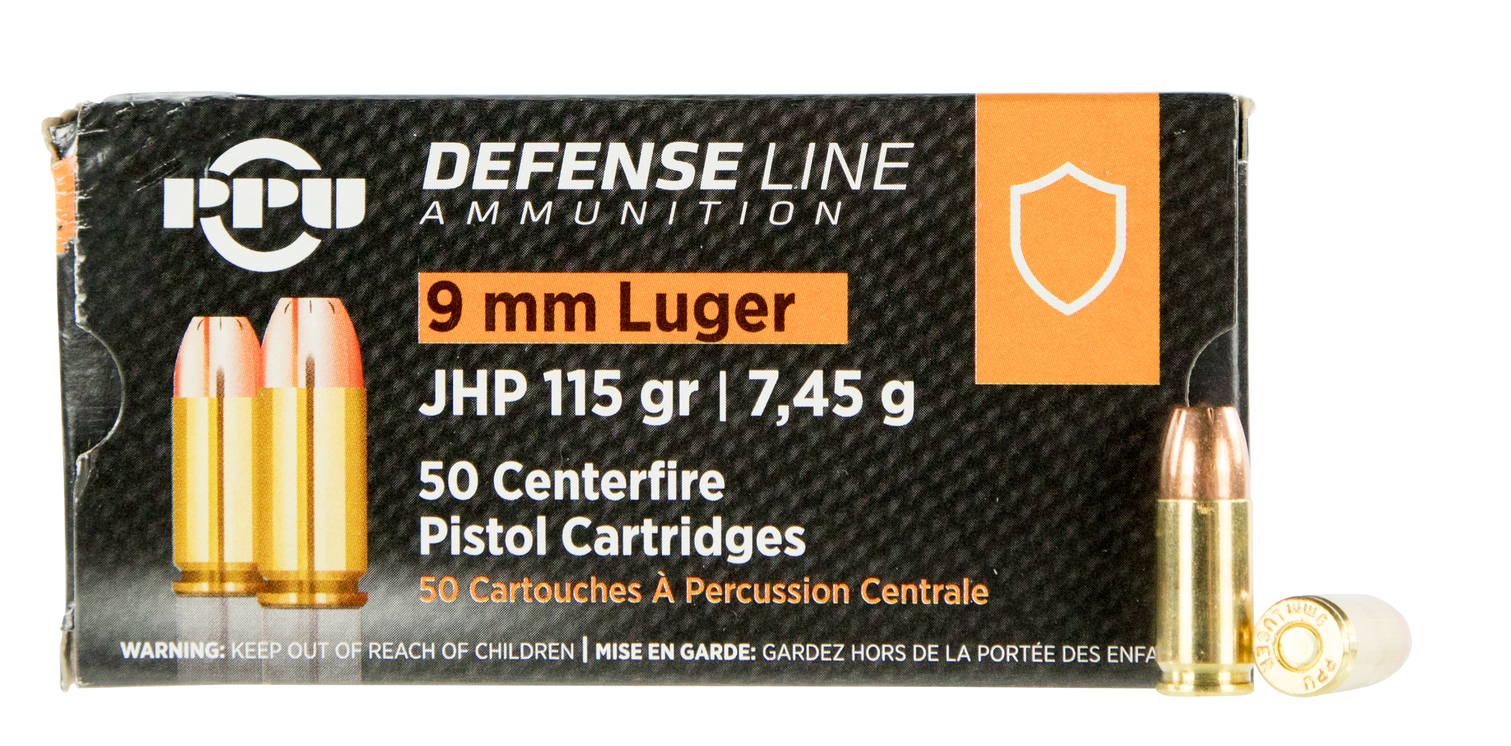 Ppu Defense 9mm 115 Grain JHP PPD91 (Box)