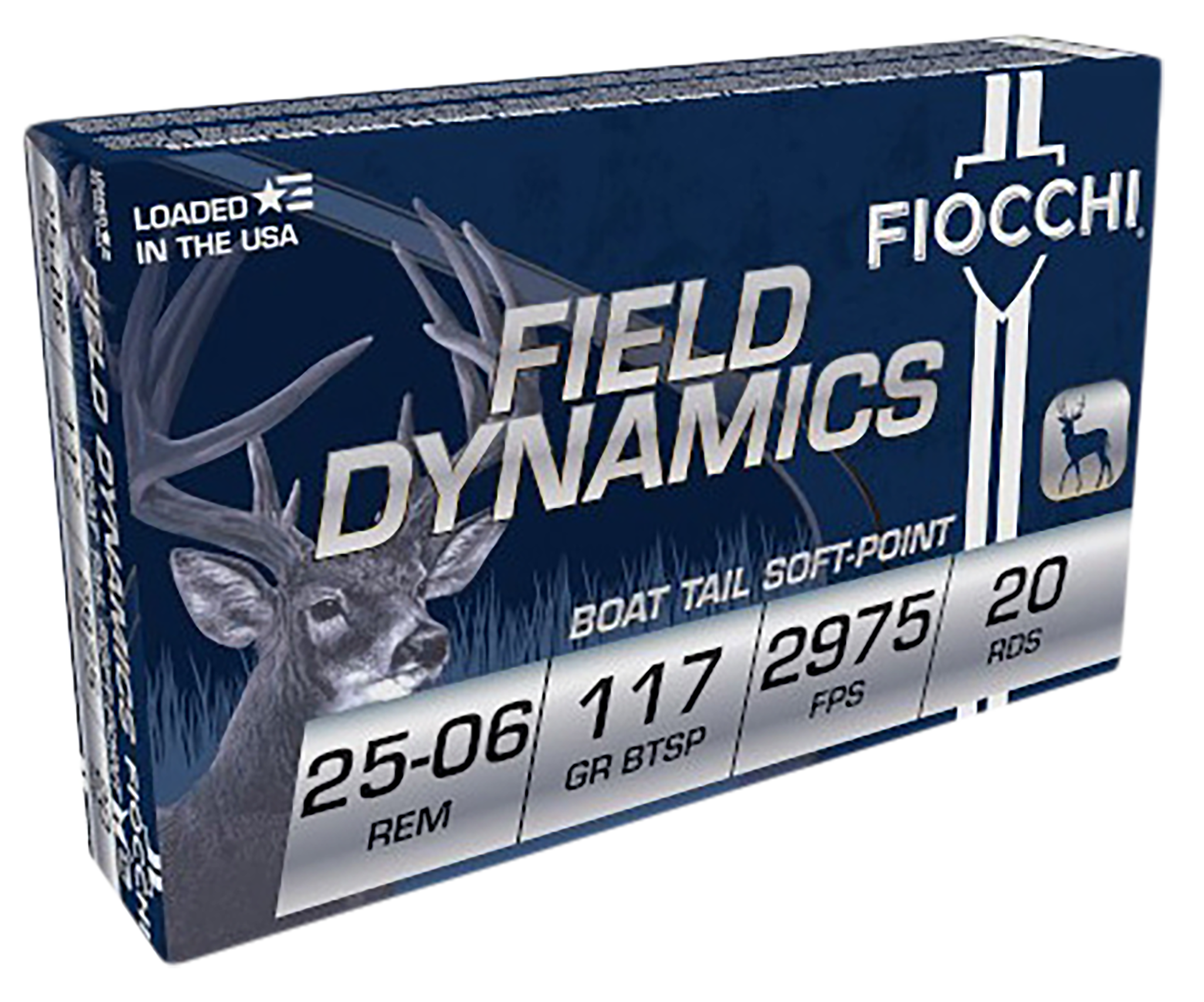 Fiocchi Field Dynamics 25-06 Rem 117 Grain Pointed Soft Point (Box)