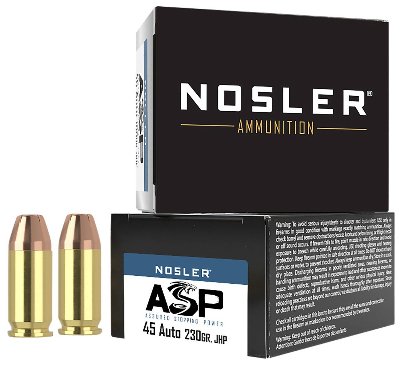 Nosler Match Grade 45ACP 230 Grain JHP (Box)