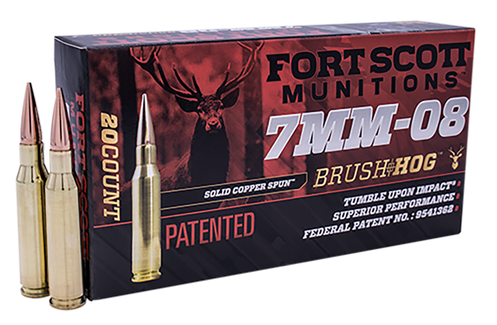 Fort Scott Munitions Tumble Upon Impact 7mm-08 Rem 120 Grain Solid Copper Spun (Box)