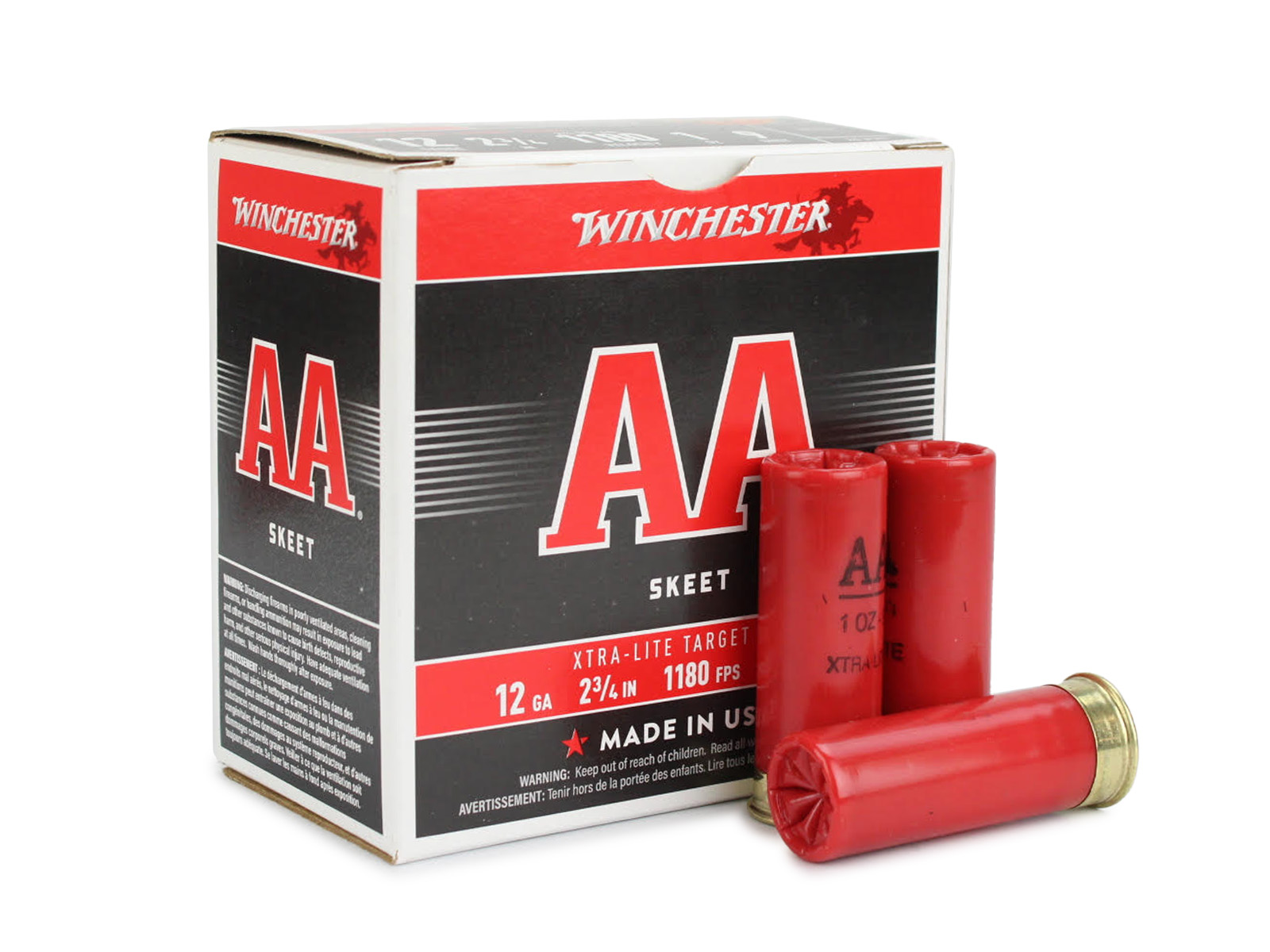Winchester AA 12 Gauge 2.75 1 oz 9 Shot (Box)