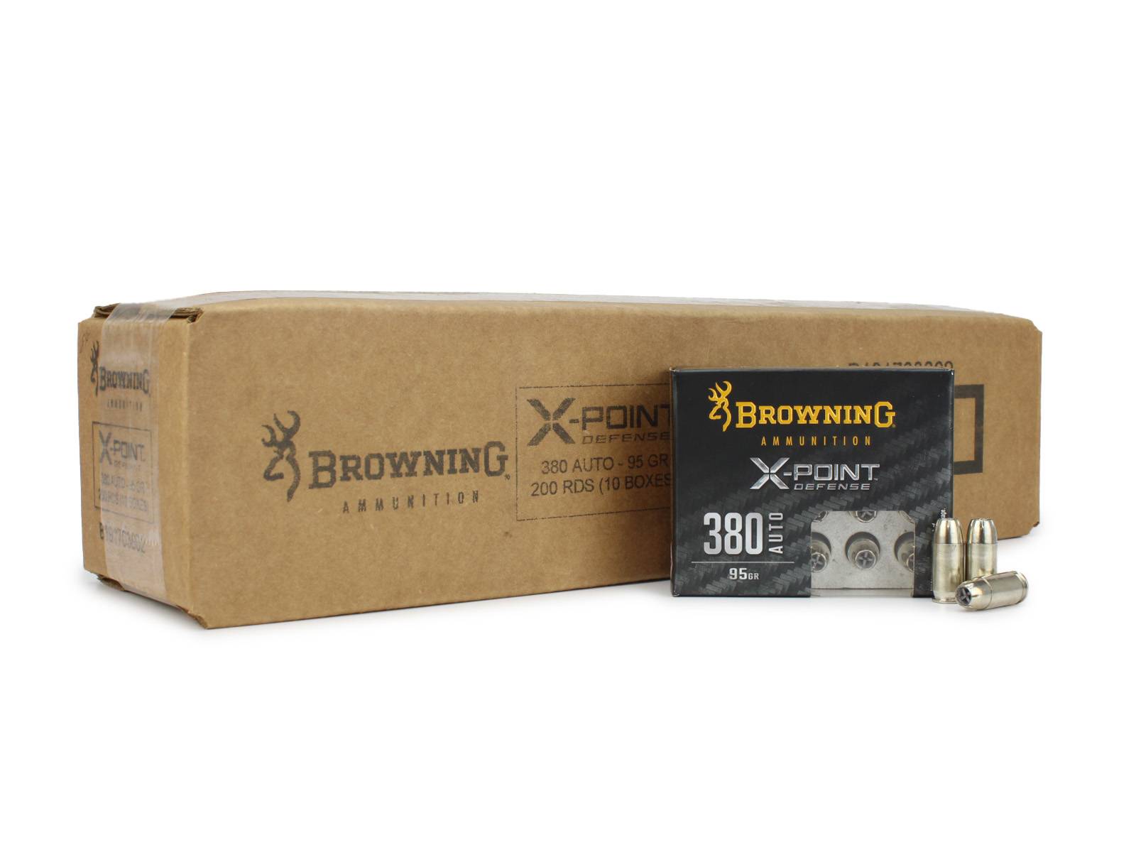 Browning X-Point Defense 380 ACP 95 Gr JHP (Case)