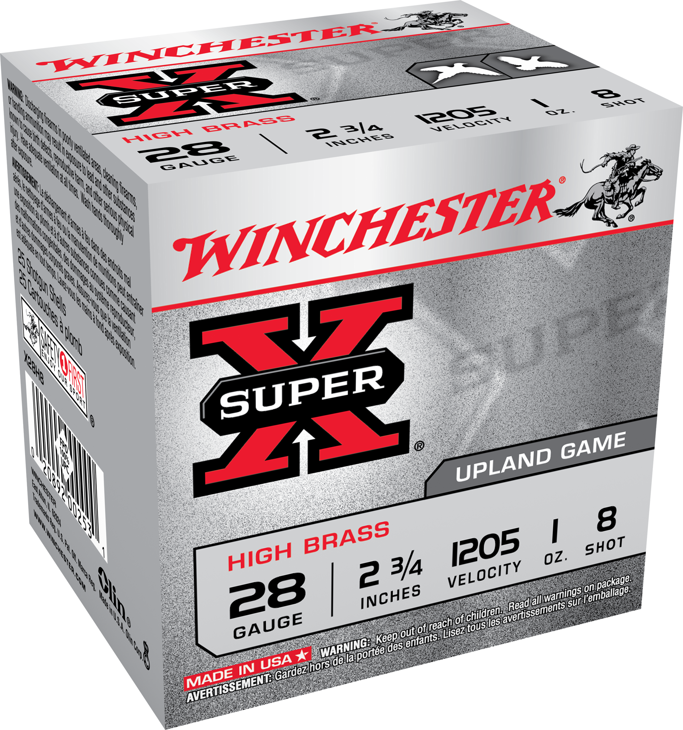 Winchester Super X 28 Gauge 2.75 1 oz 8 Shot X28H8 (Box)