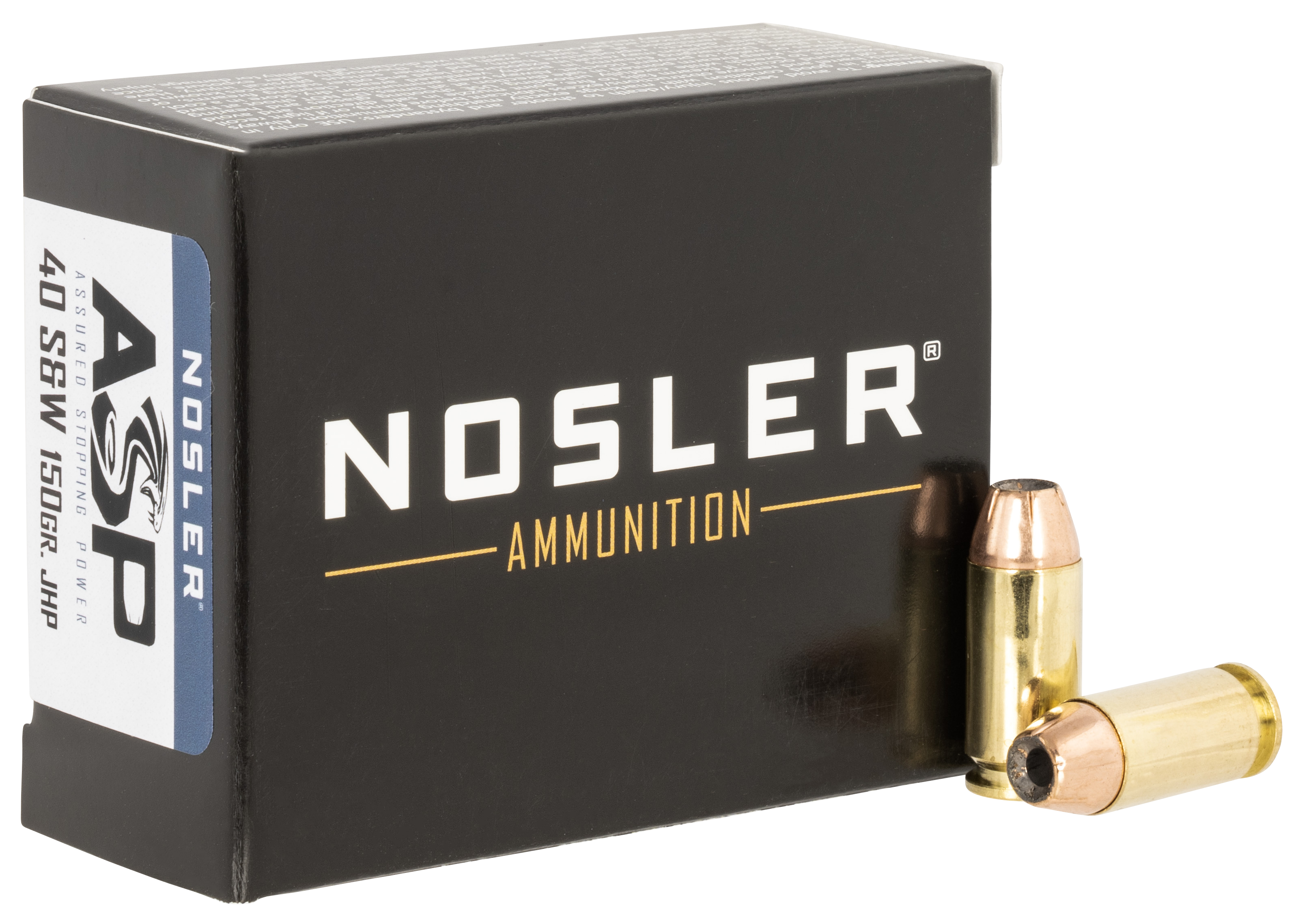 Nosler Assured Stopping Power 40 S&W 150 Grain Jacketed Hollow Point (Box)